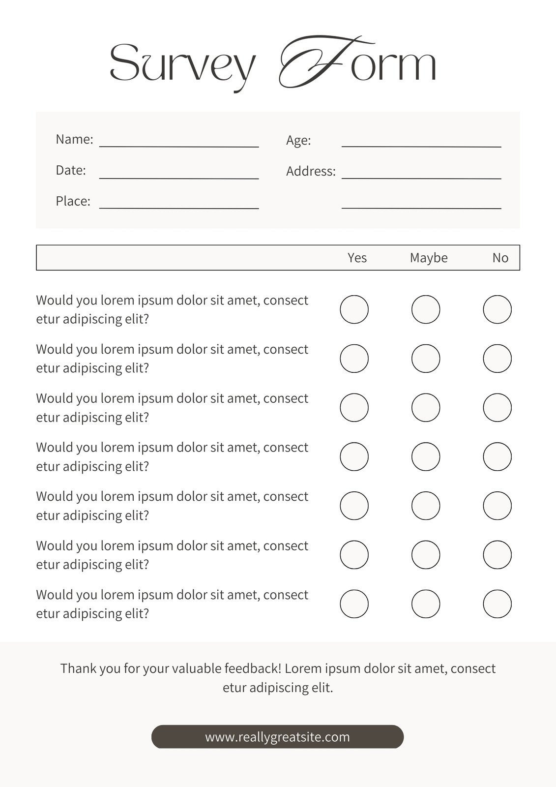 Forms Printable