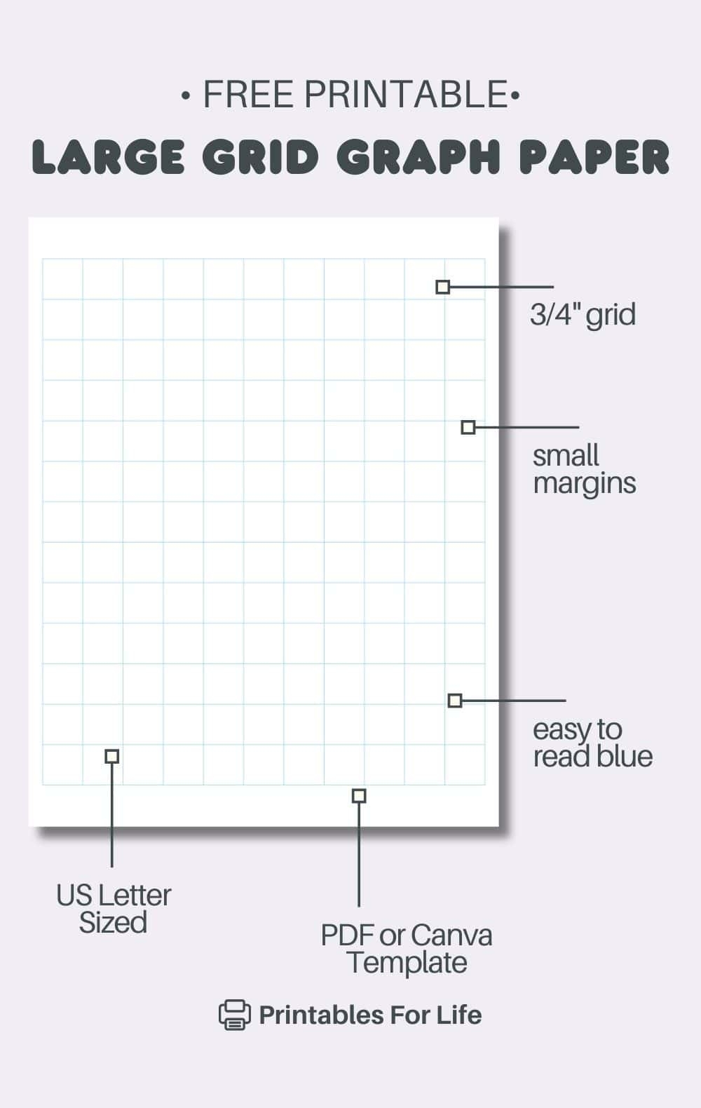 FREE Large Grid Graph Paper Printable