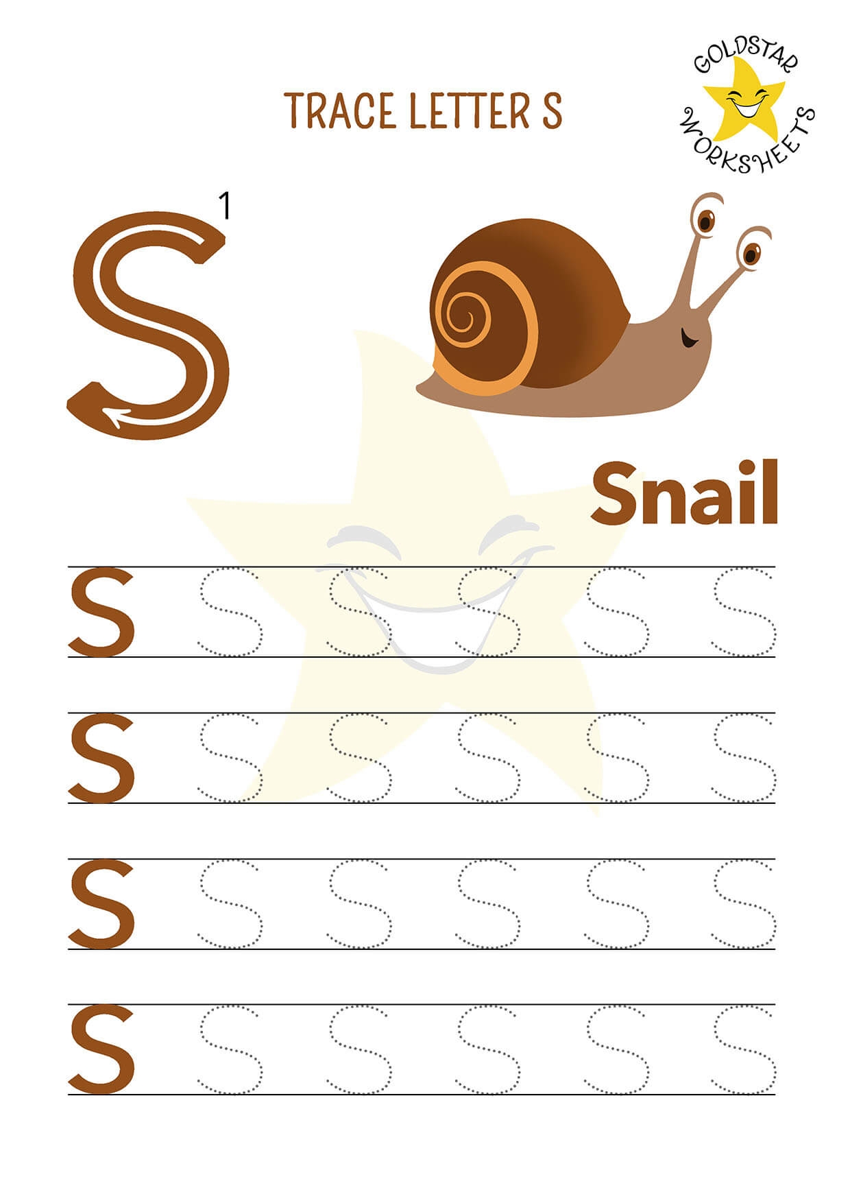 Free Letter S Tracing Worksheets For Kids Vibrant Original Designs