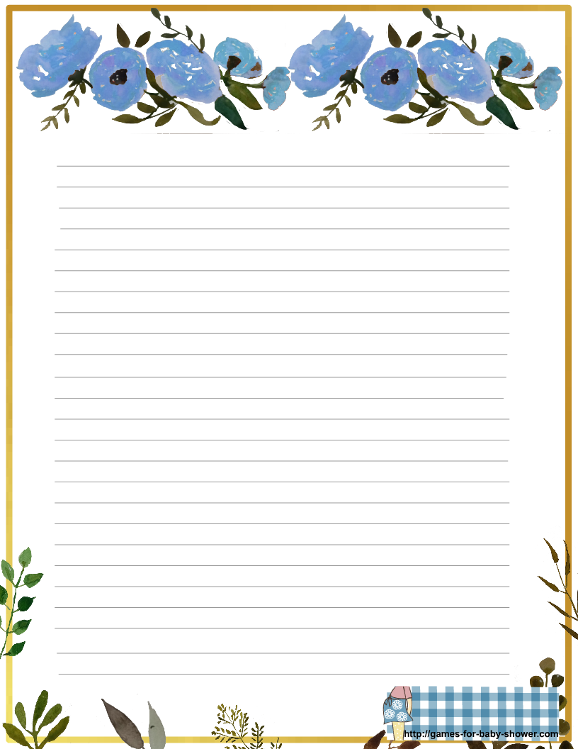 Free Printable Baby Shower Stationery