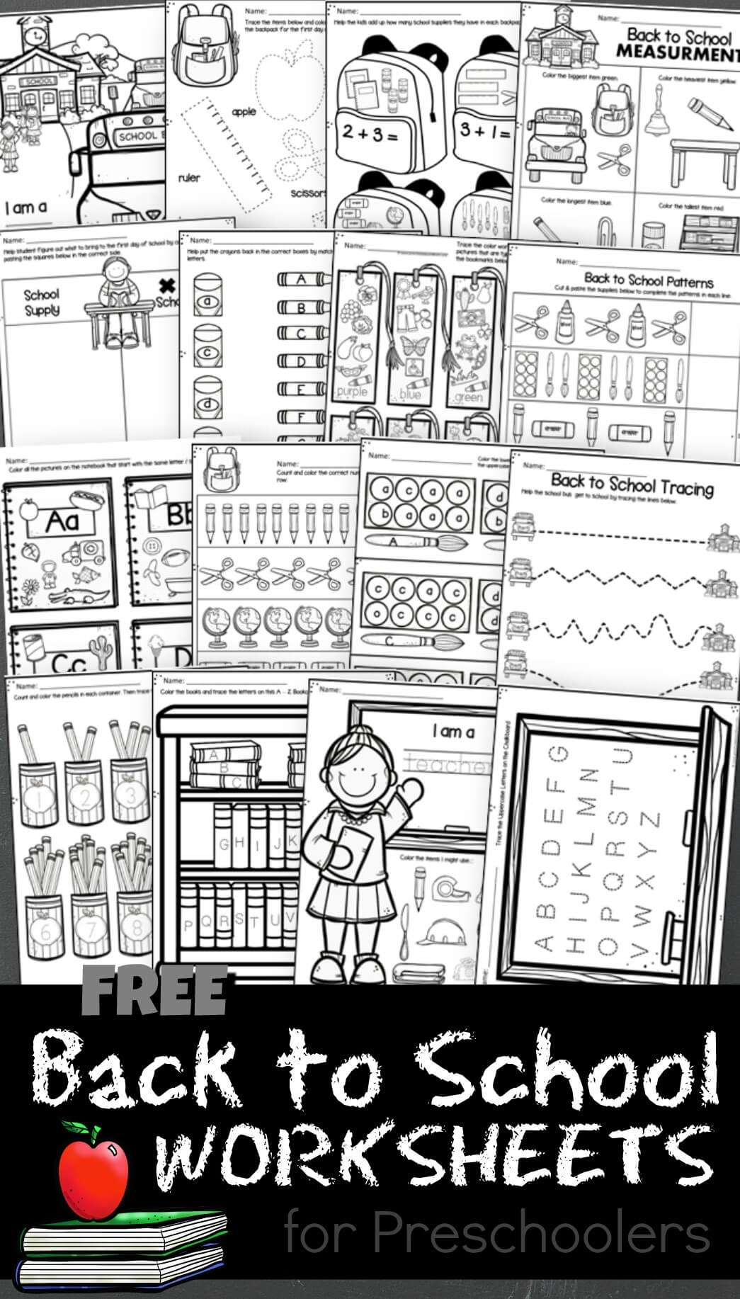 First Day Of School Worksheets Free Printable