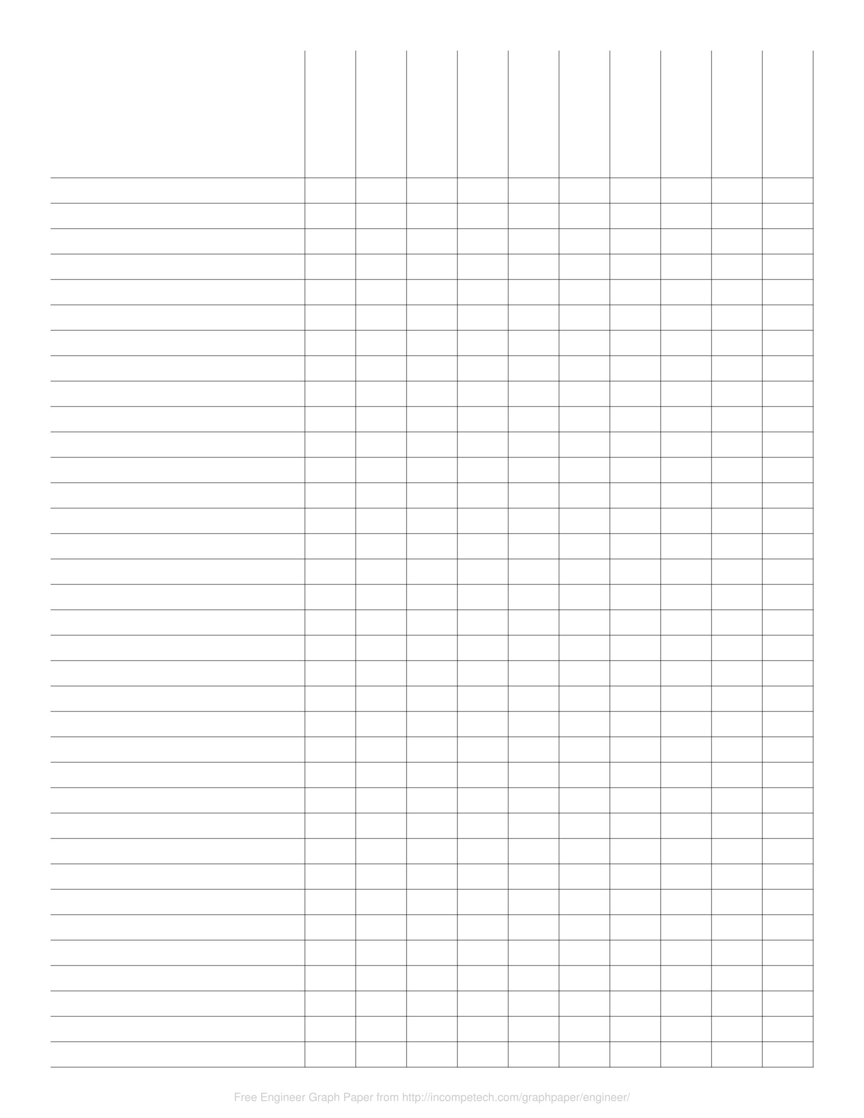 Free Printable Blank Graph Paper Online Template PDF 