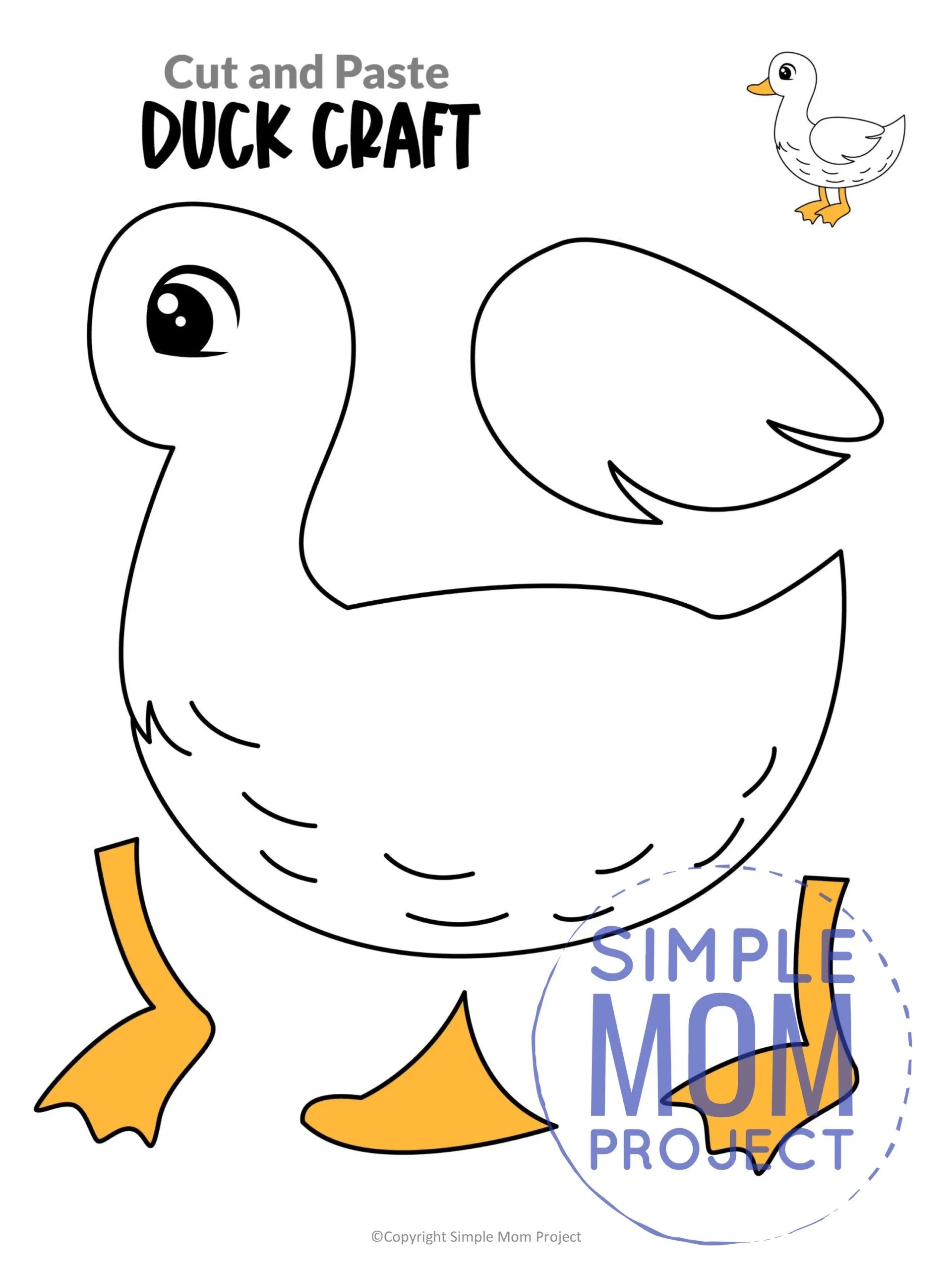 Printable Paper Duck