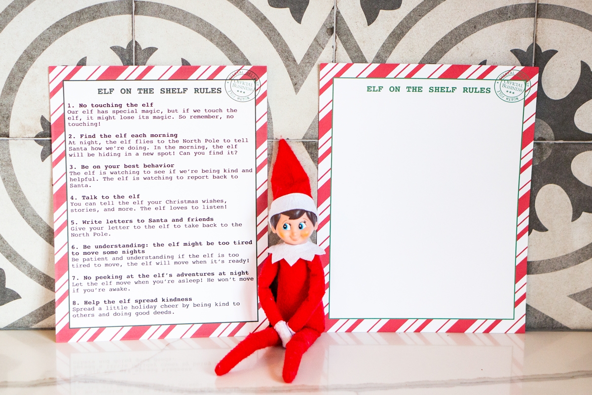 Free Printable Elf On The Shelf Rules For Kids