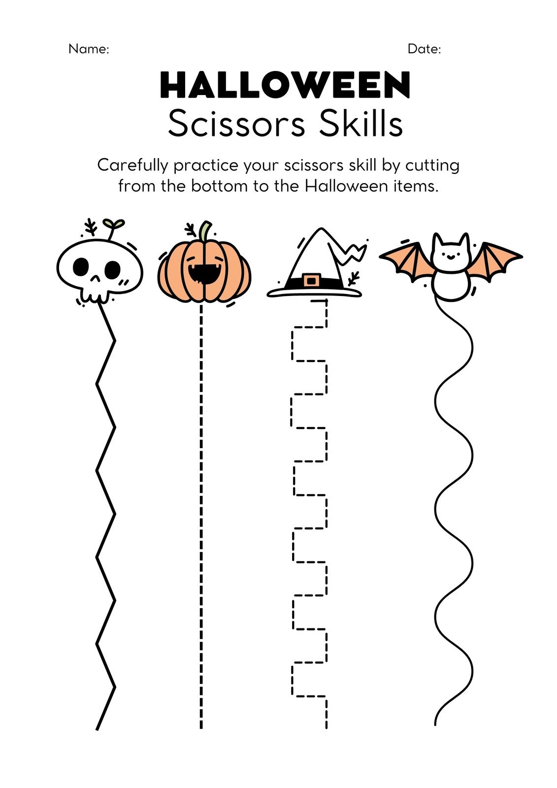 Free Printable Halloween Worksheet Templates To Edit Canva