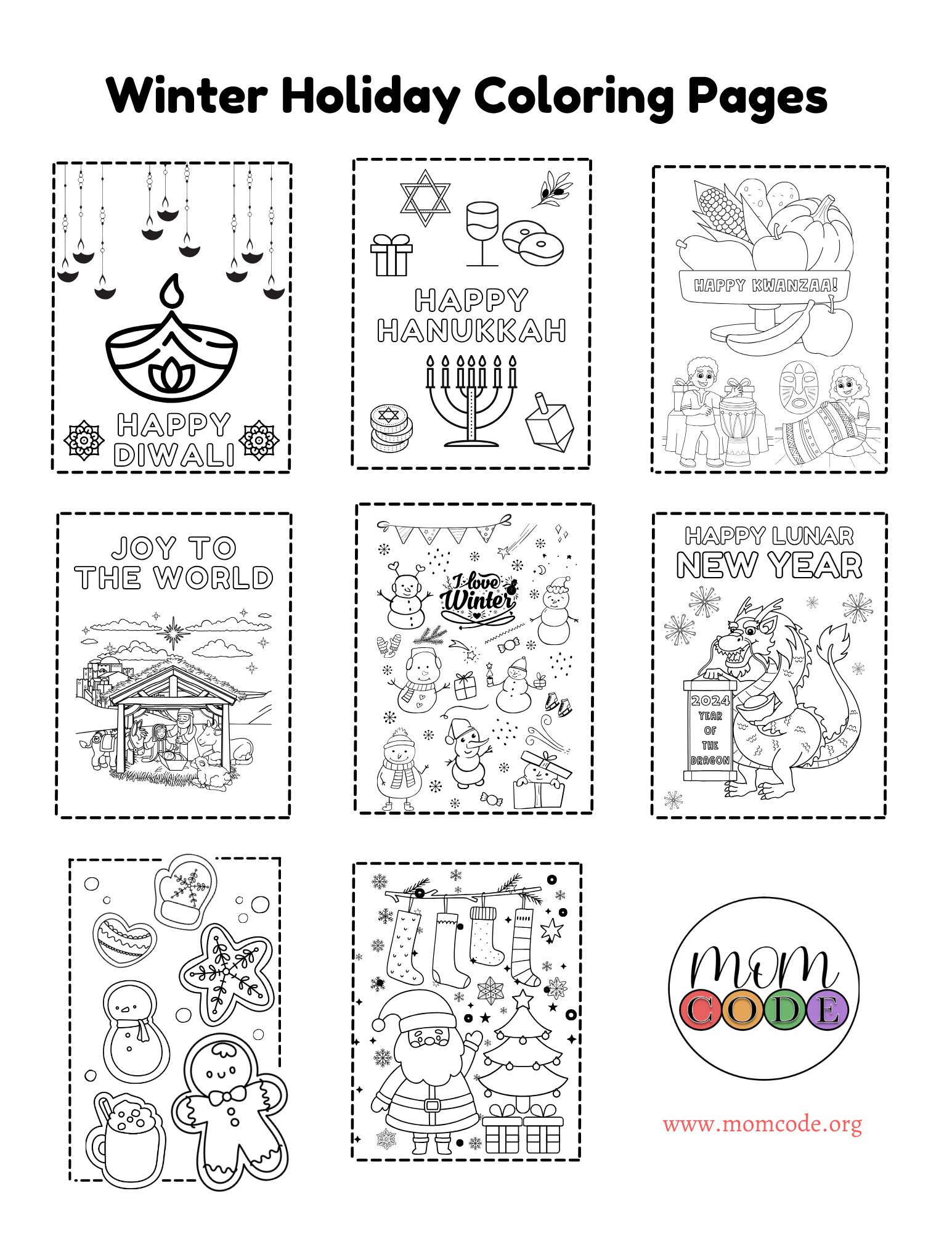 Free Printable Kwanzaa Worksheets