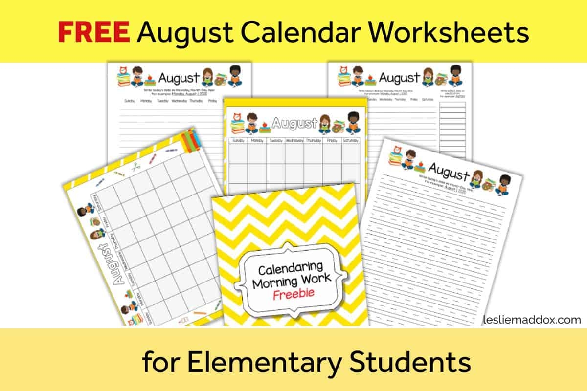 FREE Printable Homeschool Worksheets For Morning Work Leslie Maddox