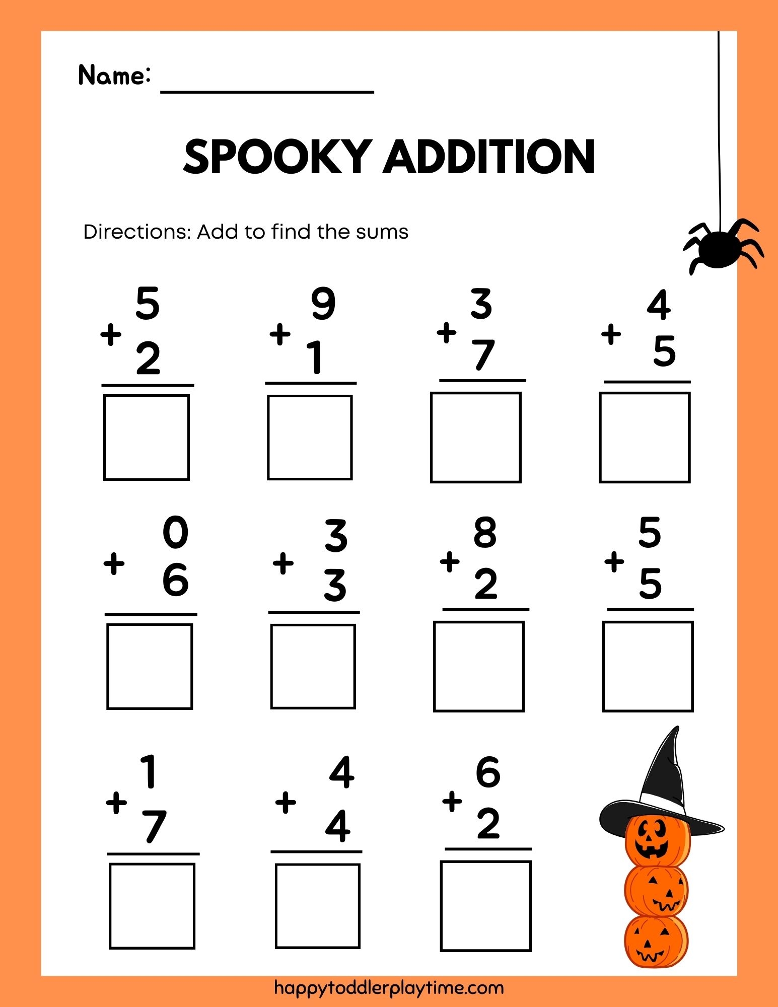 Free Printable Kindergarten Counting Worksheets Happy Toddler Playtime