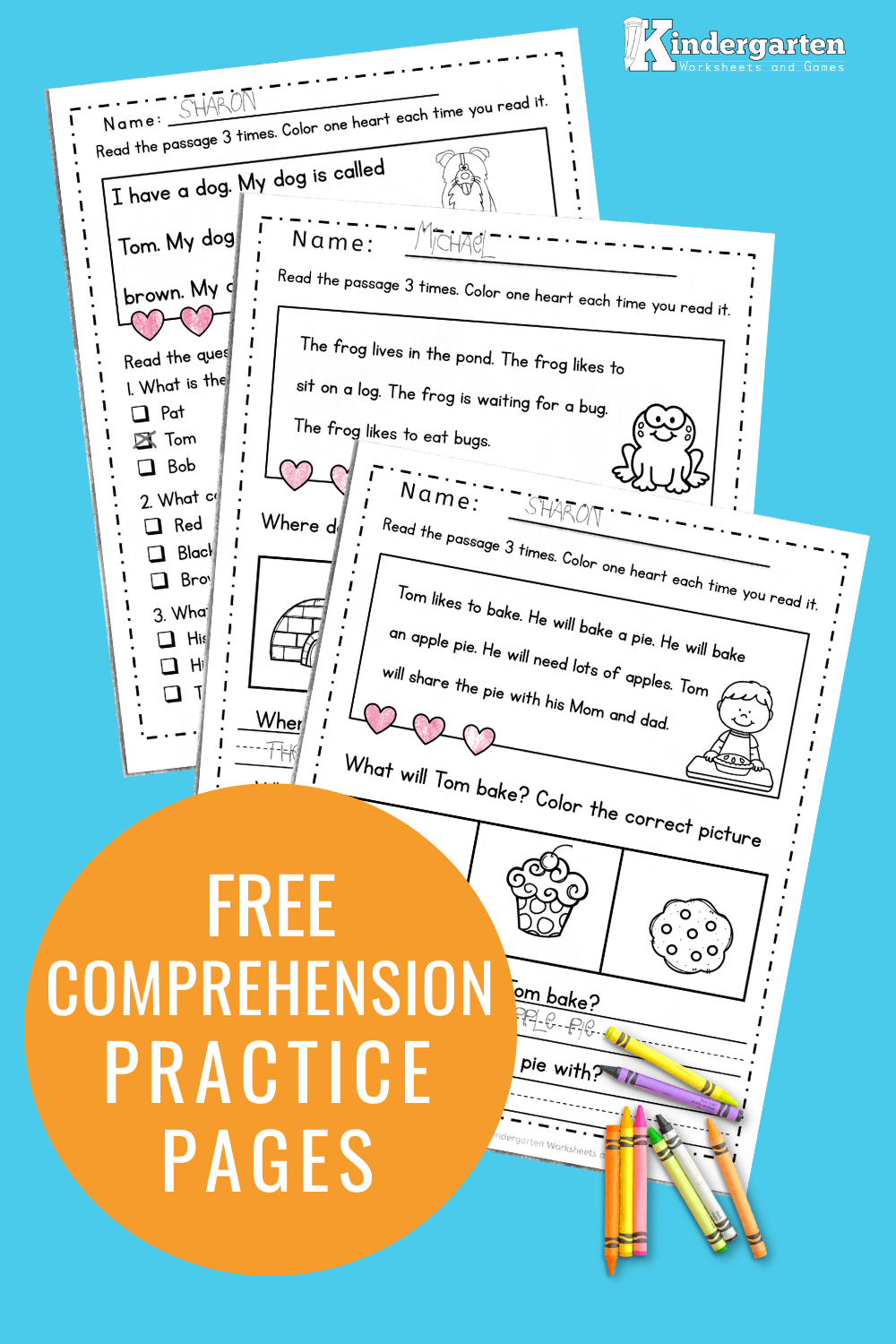 Kindergarten Reading Worksheets Printable Free