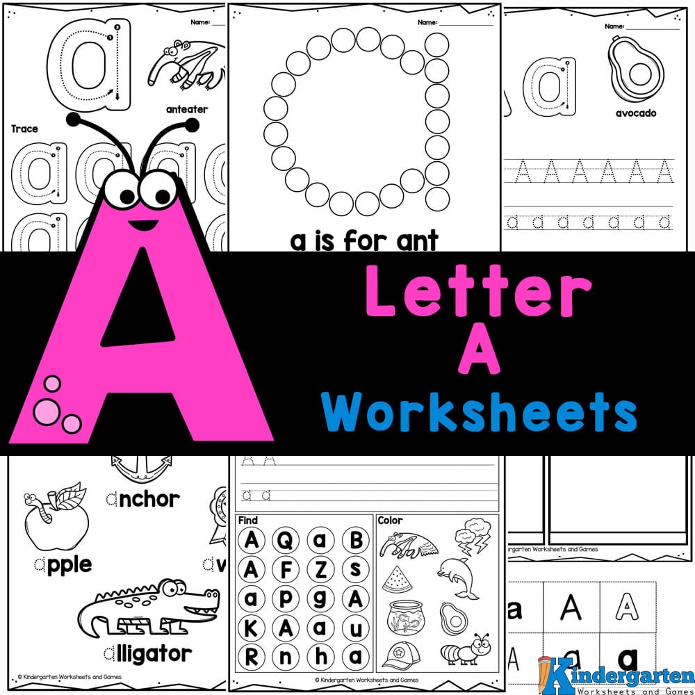 Free Printable Letter A Worksheets