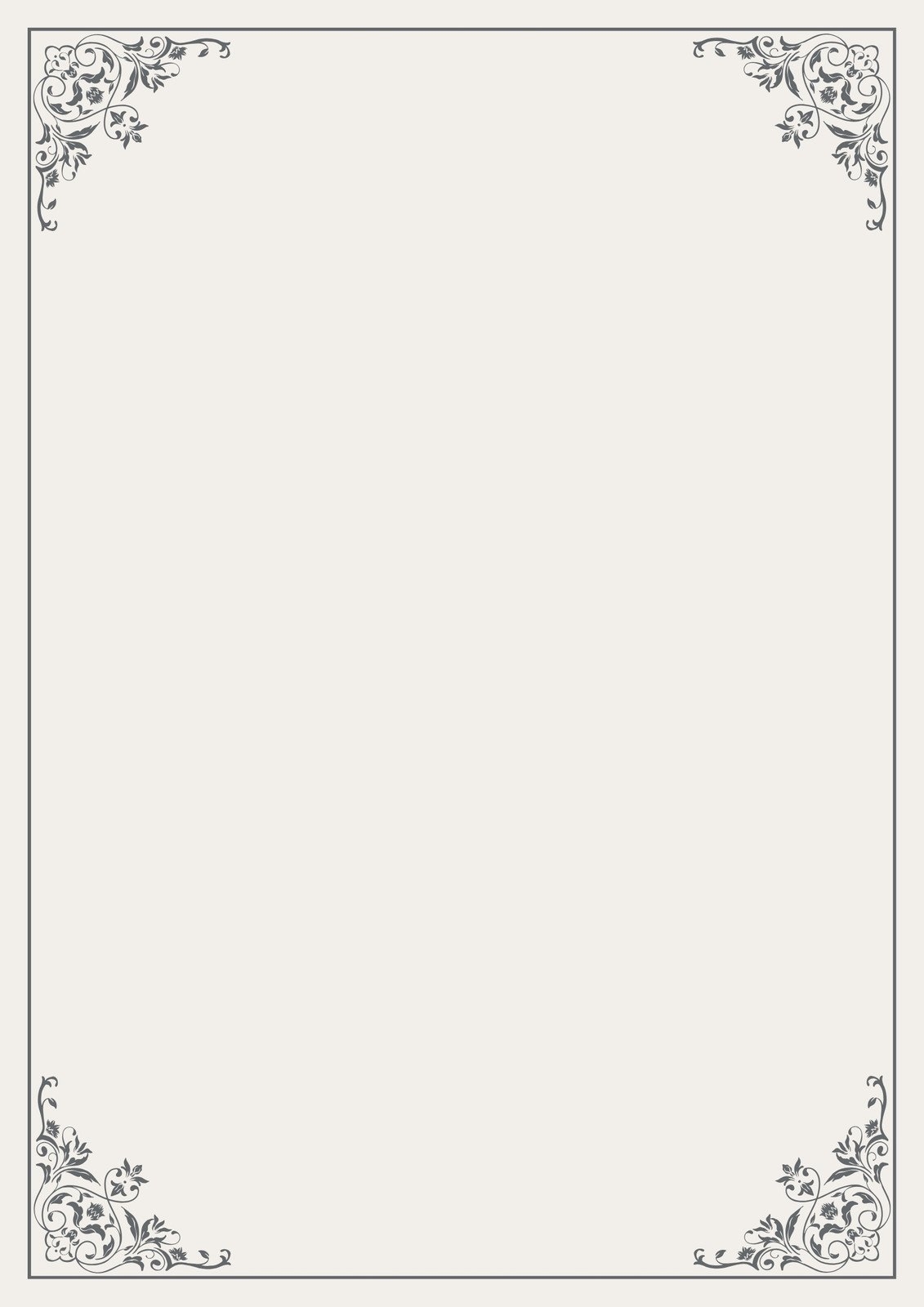 Bordered Paper Free Printable