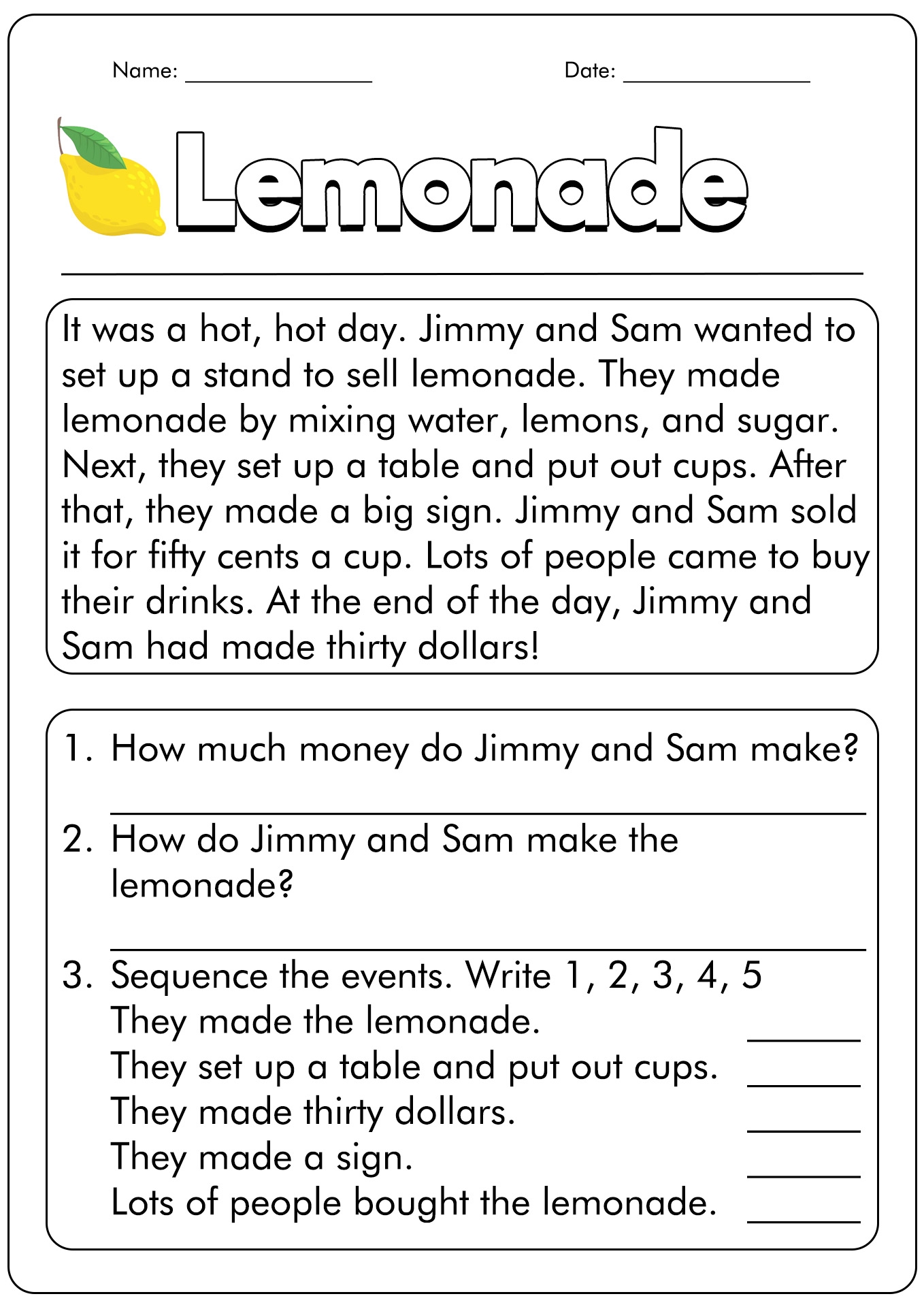 Free Reading Comprehension Worksheet For 1st Download Free Reading Comprehension Worksheet For 1st Png Images Free Worksheets On Clipart Library