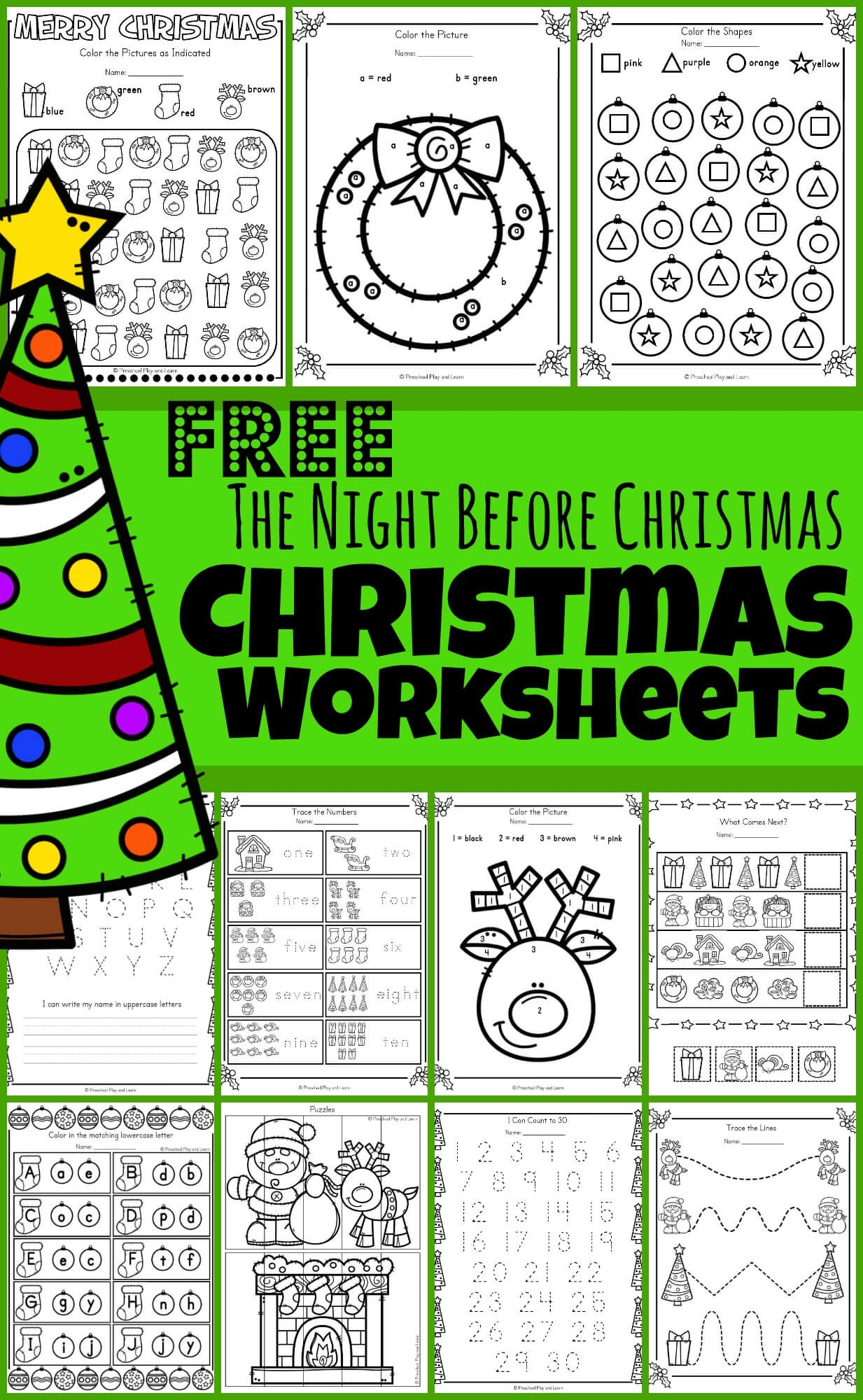 Christmas Activity Worksheets Printable Free