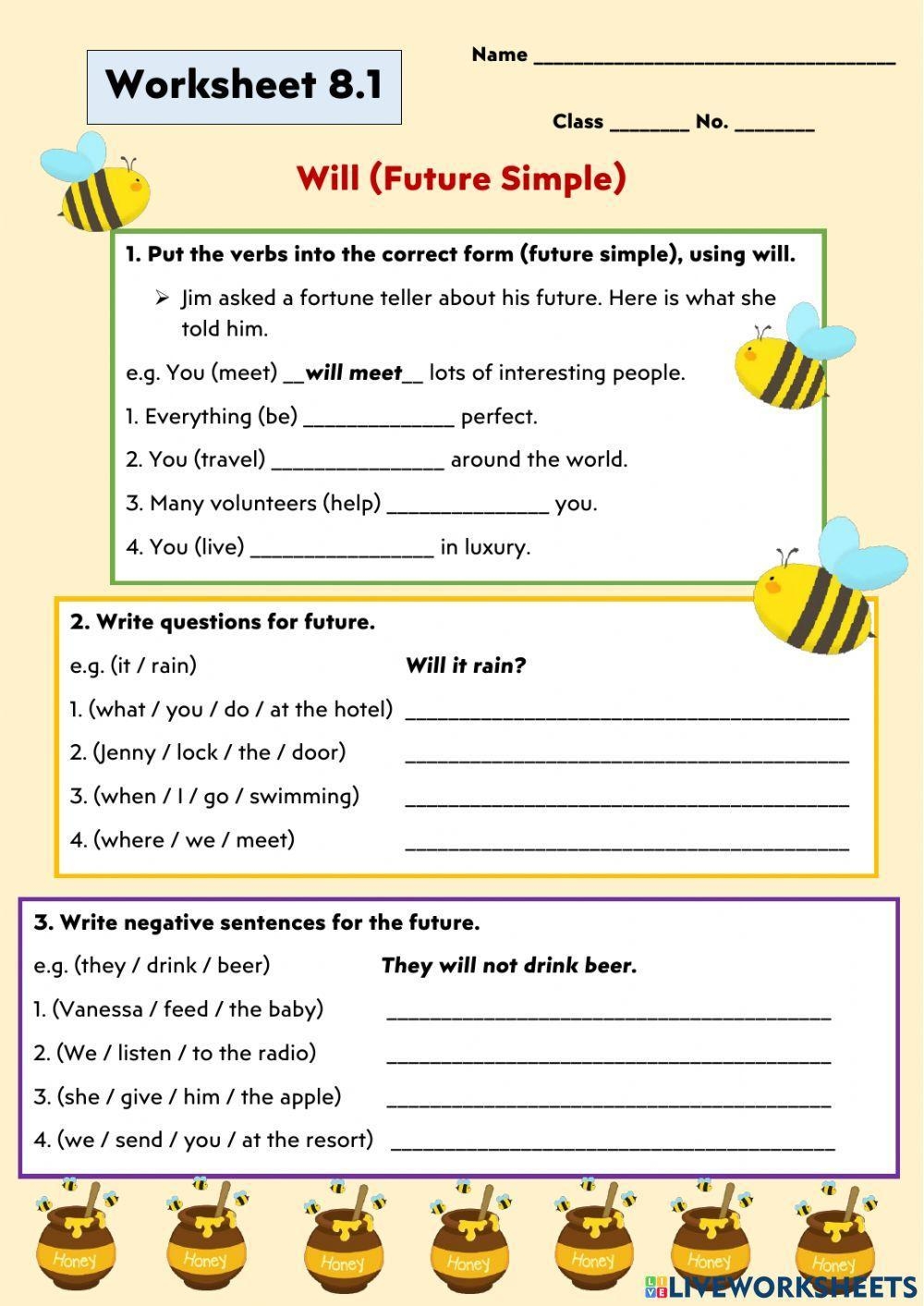 Will Worksheets Printable