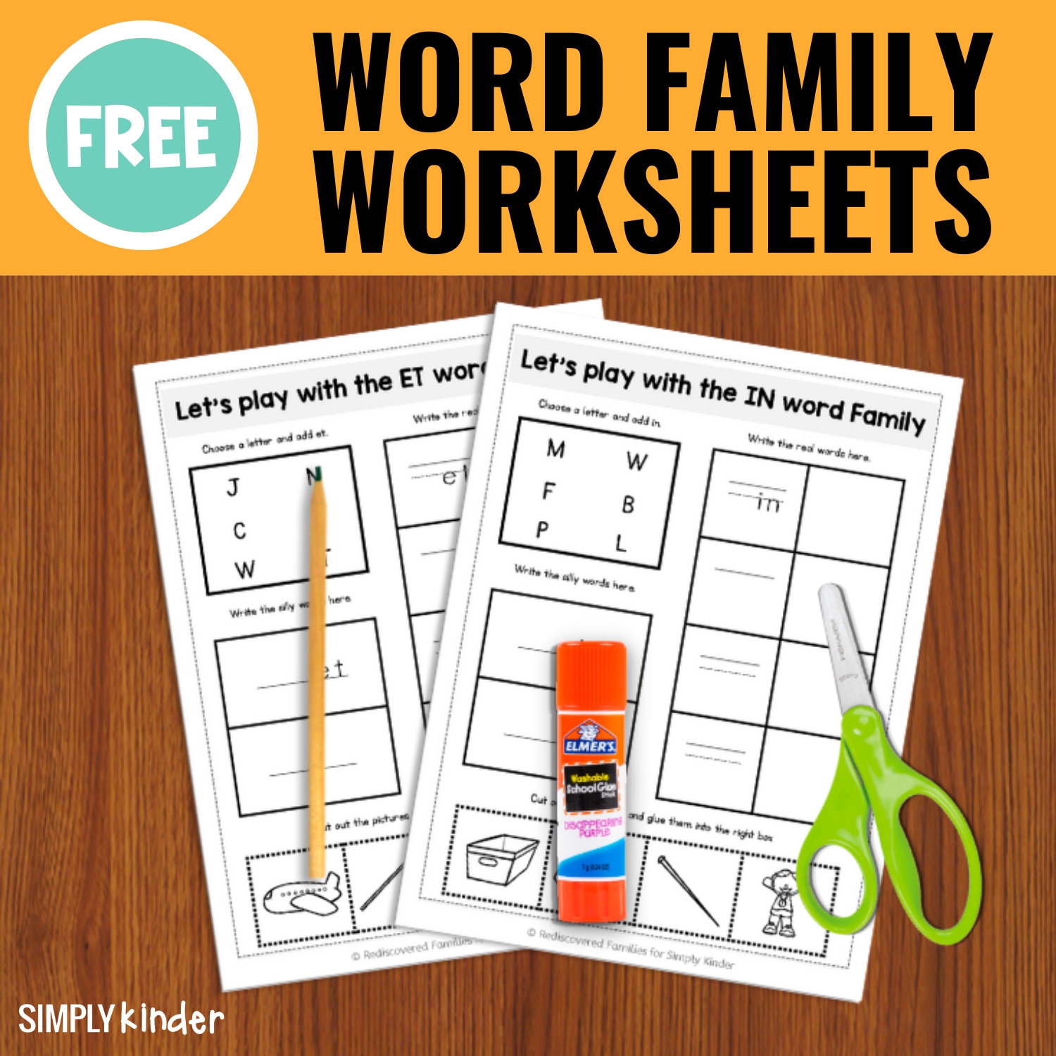 Free Printable Word Family Worksheets