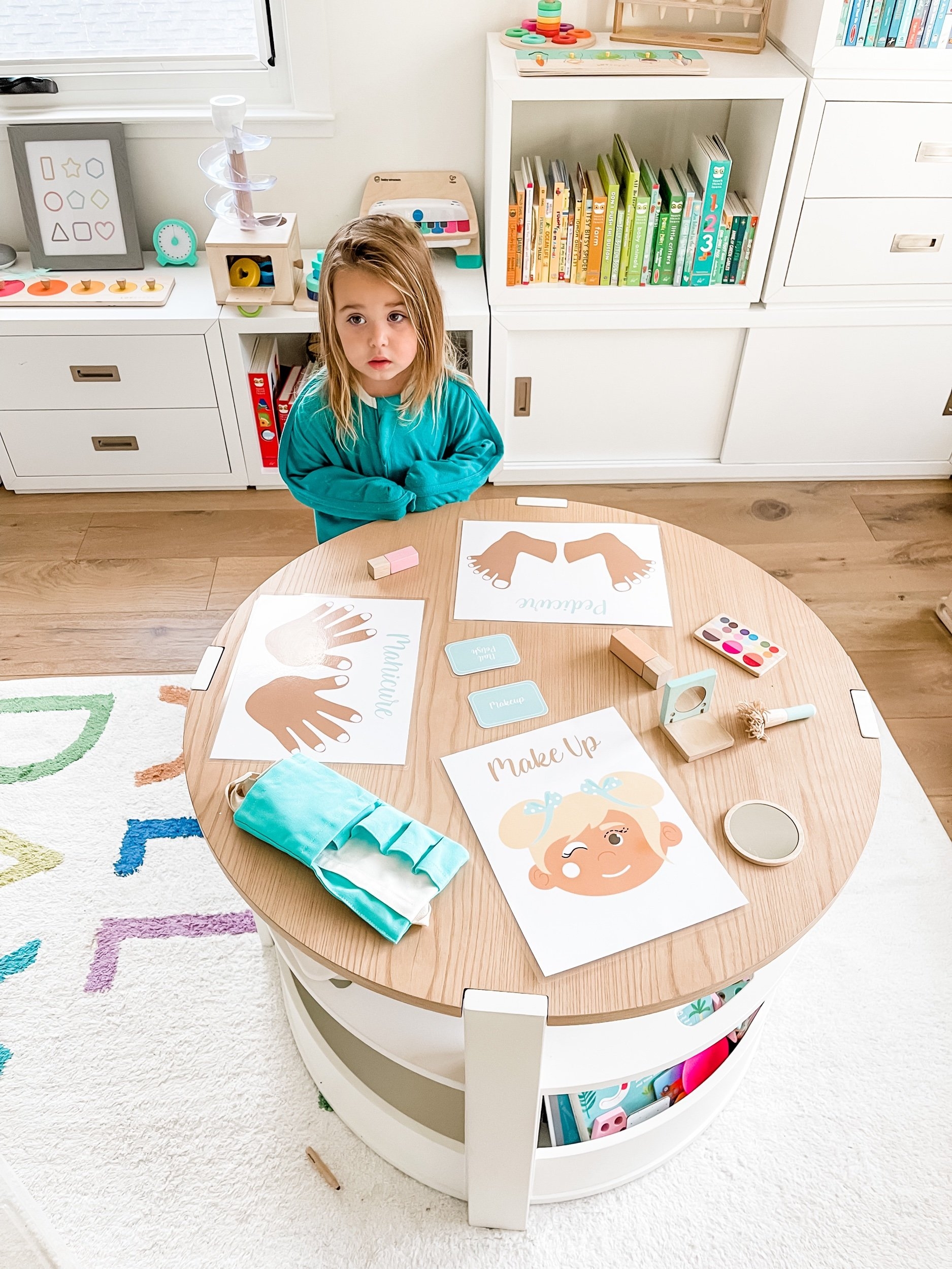 Goodnight Fox Hair Nail Salon Printable Activity Kit Sensory Setup