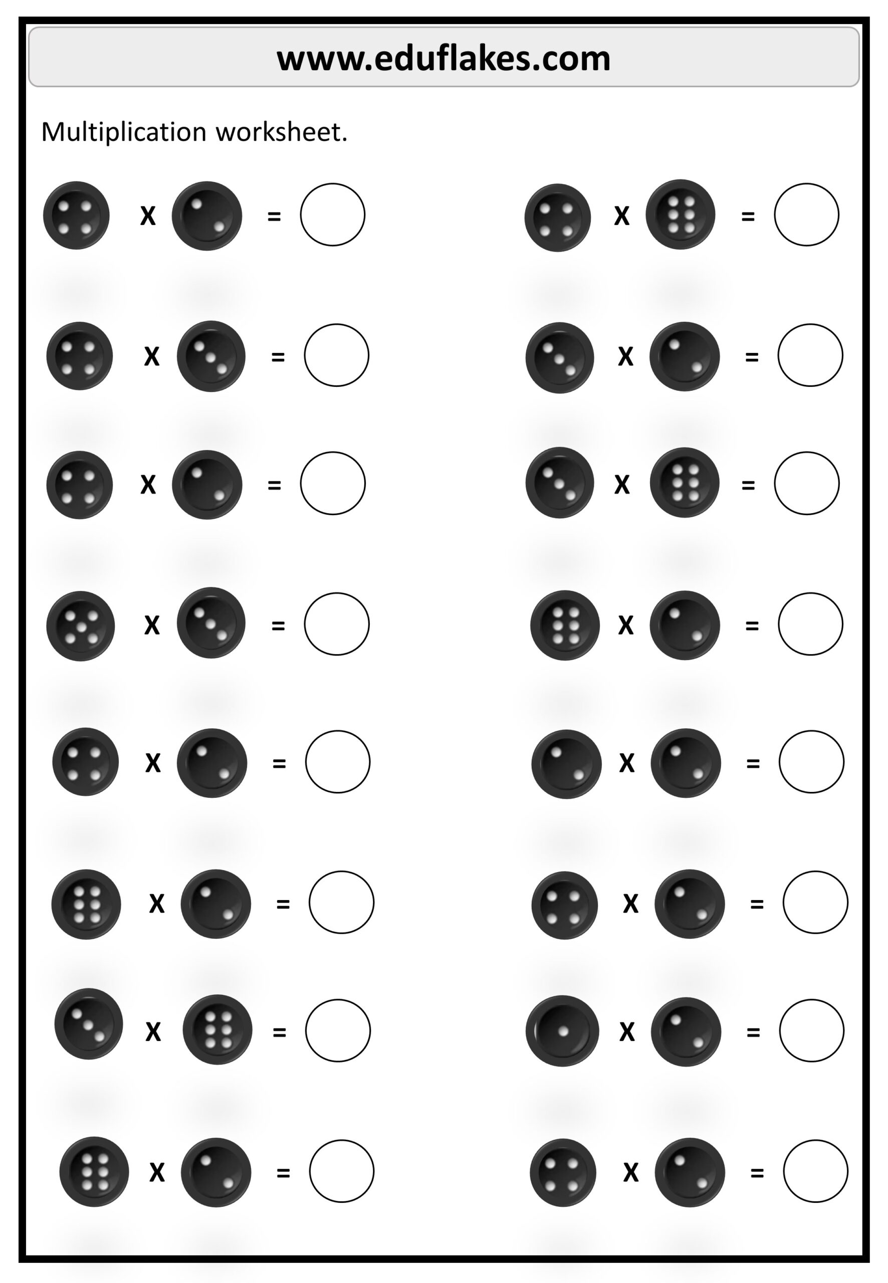 Multiplication Printable Worksheets