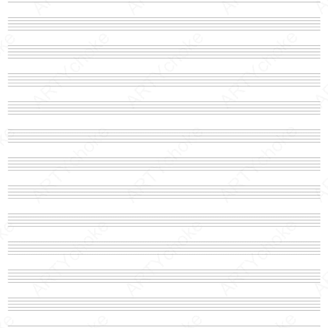 Graph Paper Manuscript Paper Staff Paper Music Paper A4 Digital File Available For Instant Download PDF Etsy