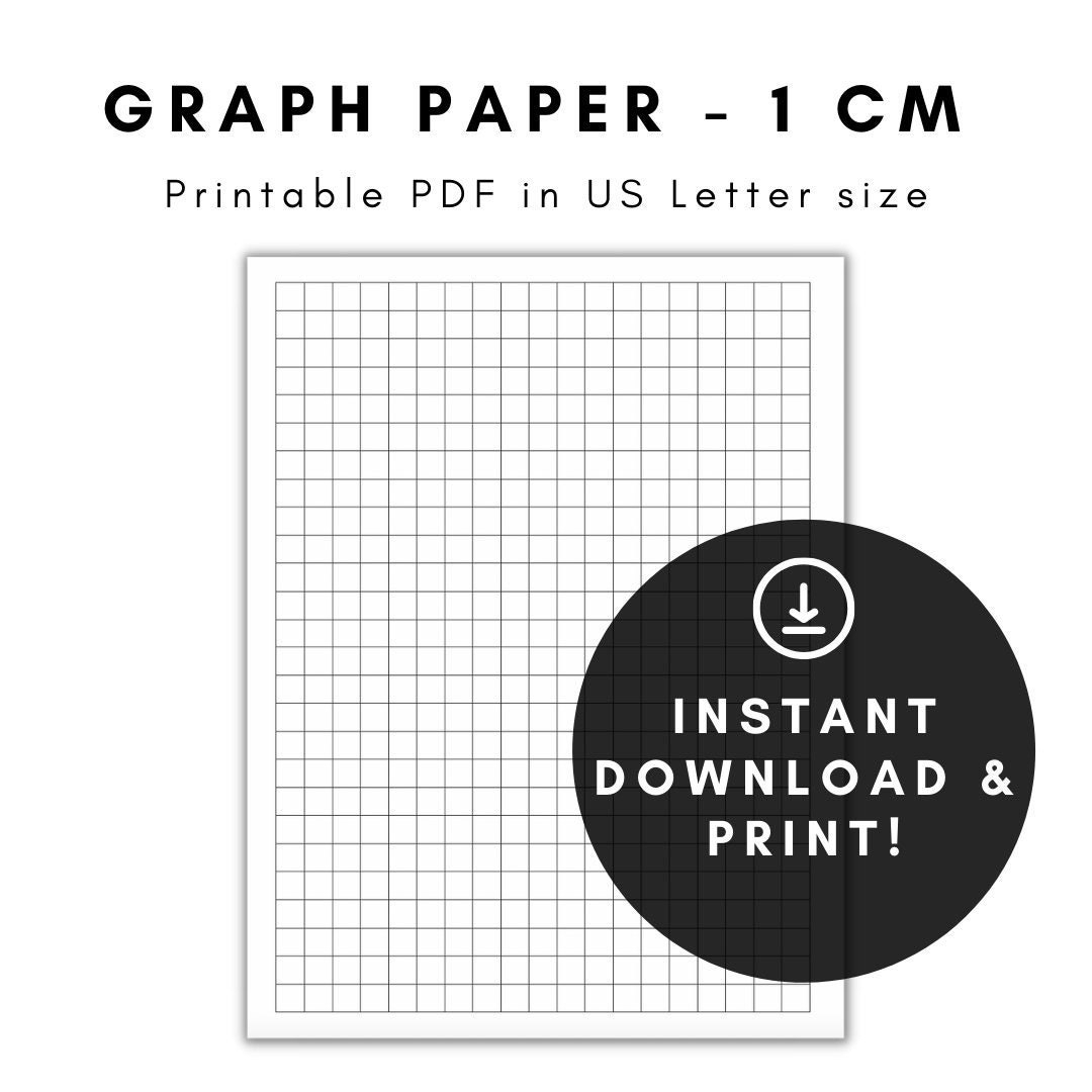 1 Centimeter Grid Paper Printable