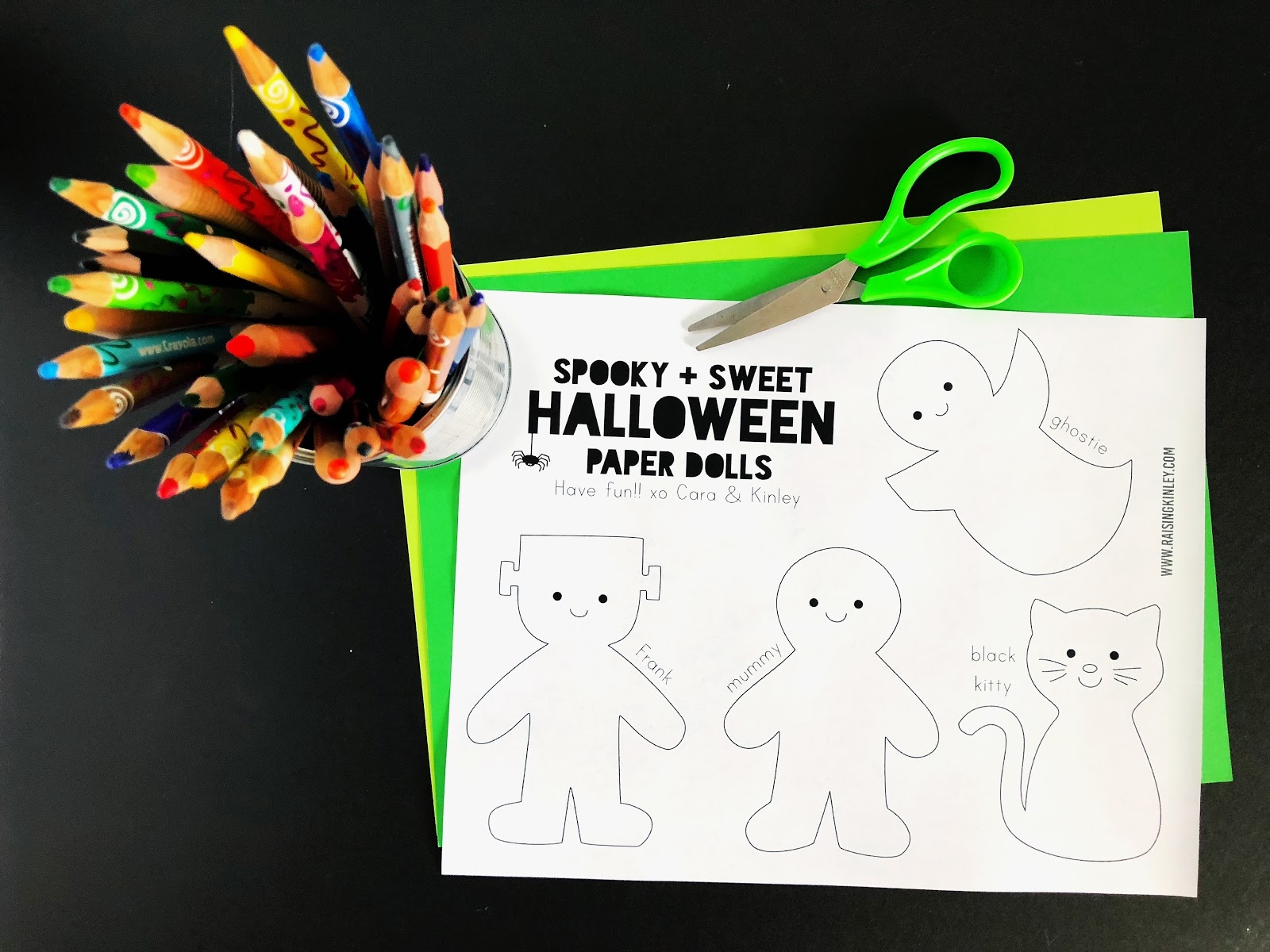 Halloween Paper Dolls Printable