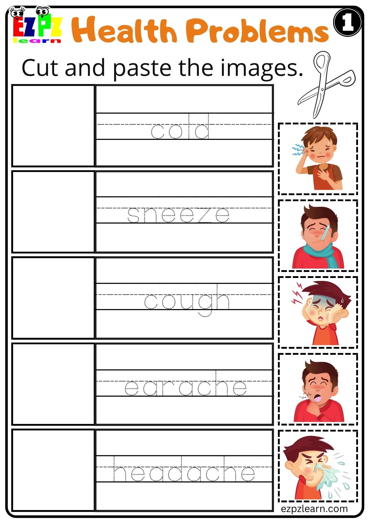 Free Printable Health Worksheets
