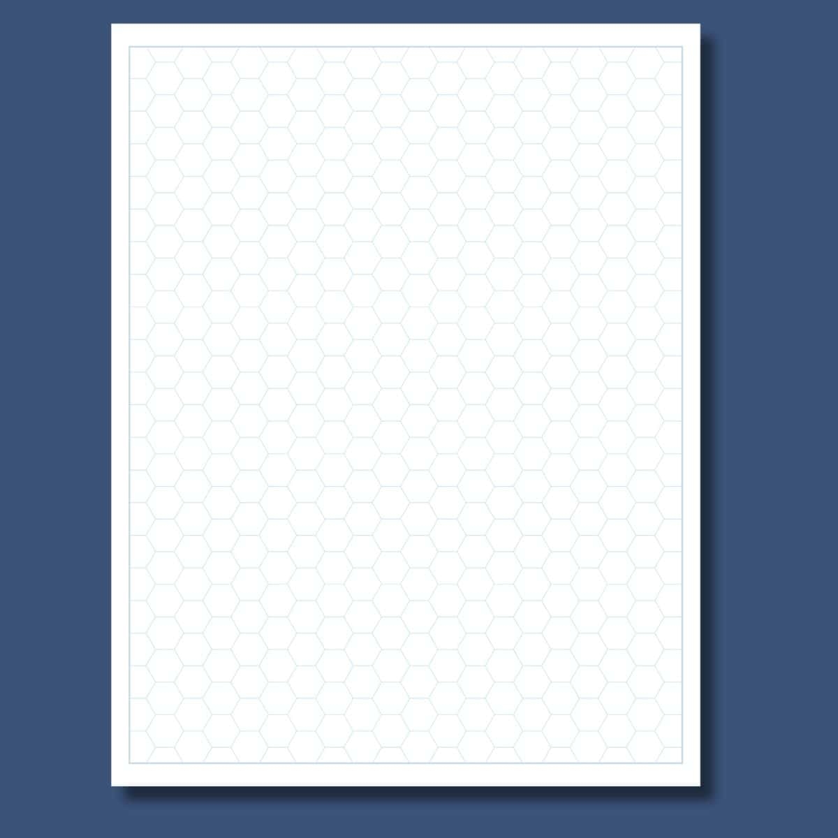 Hexagonal Graph Paper Free Hex Paper Printable