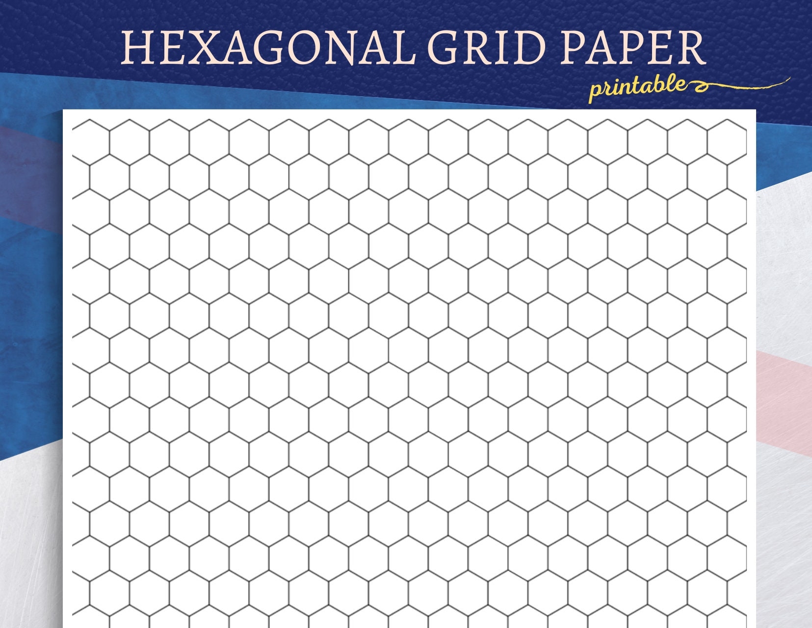 Hexagonal Graph Paper Printable