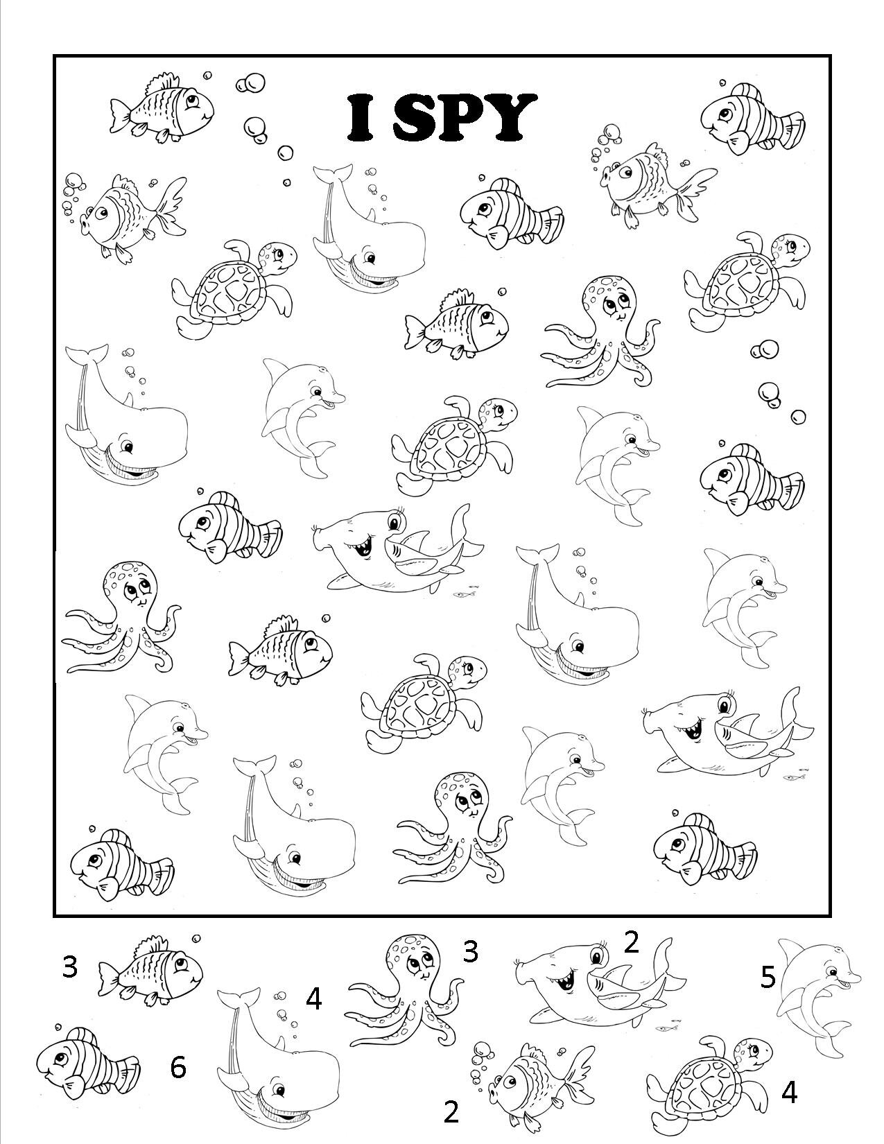I Spy Worksheet Sew Cute Patterns