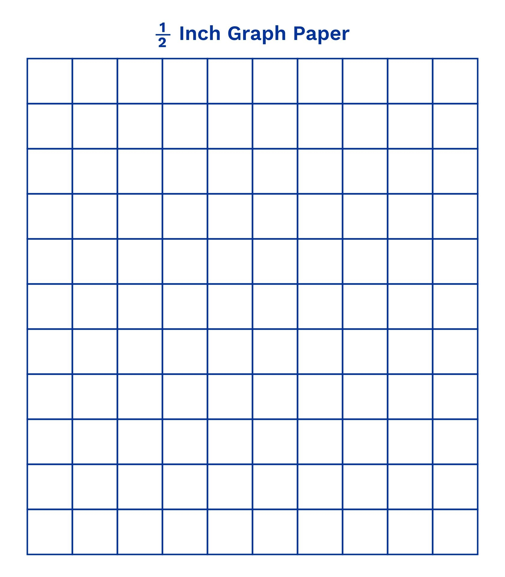 Inch Grid Graph Paper 10 Free PDF Printables Printablee