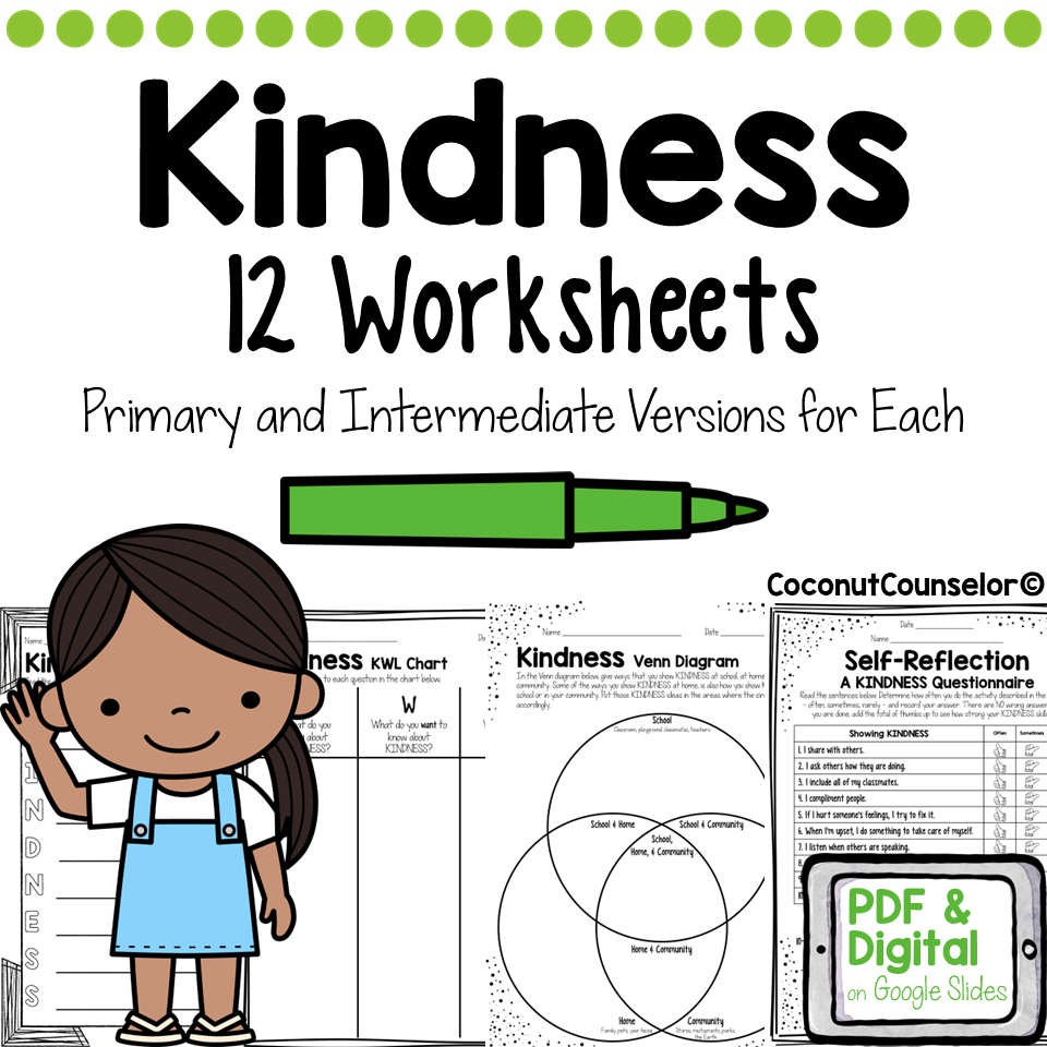 Free Printable Kindness Worksheets Pdf