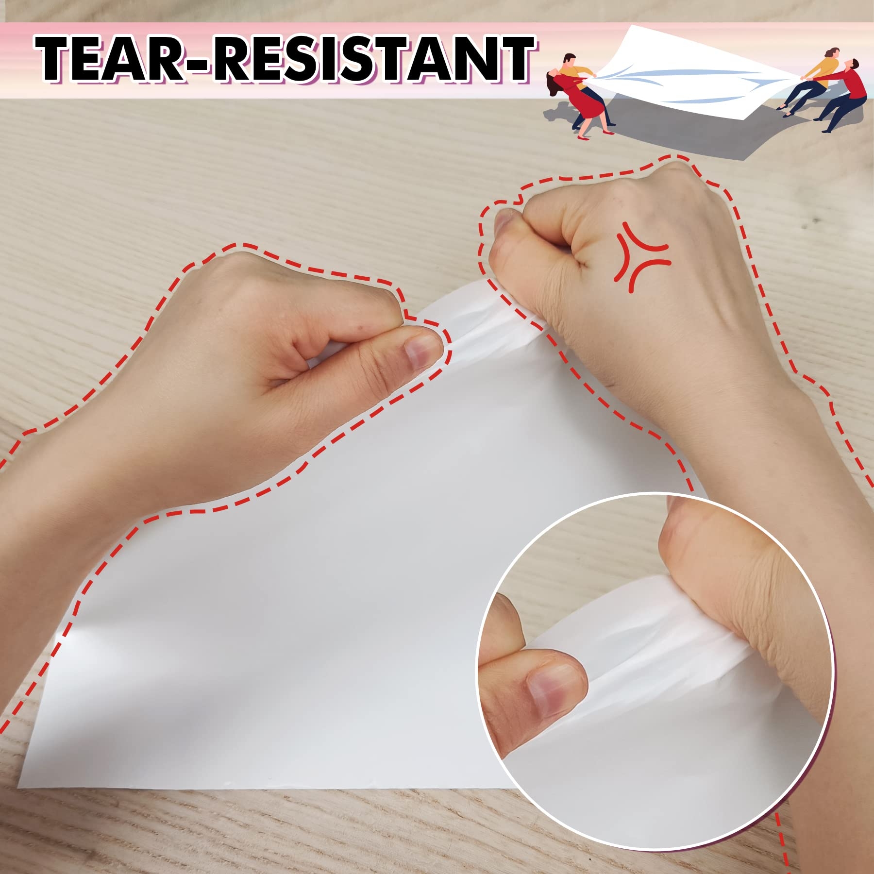 KOALA PAPER Printable Waterproof Paper For Inkjet Printers 8 5 X 11 Inch 30 Sheets Matte White Vinyl Printer Paper Tear Resistant Durable Quick Drying Amazon de Stationery Office Supplies