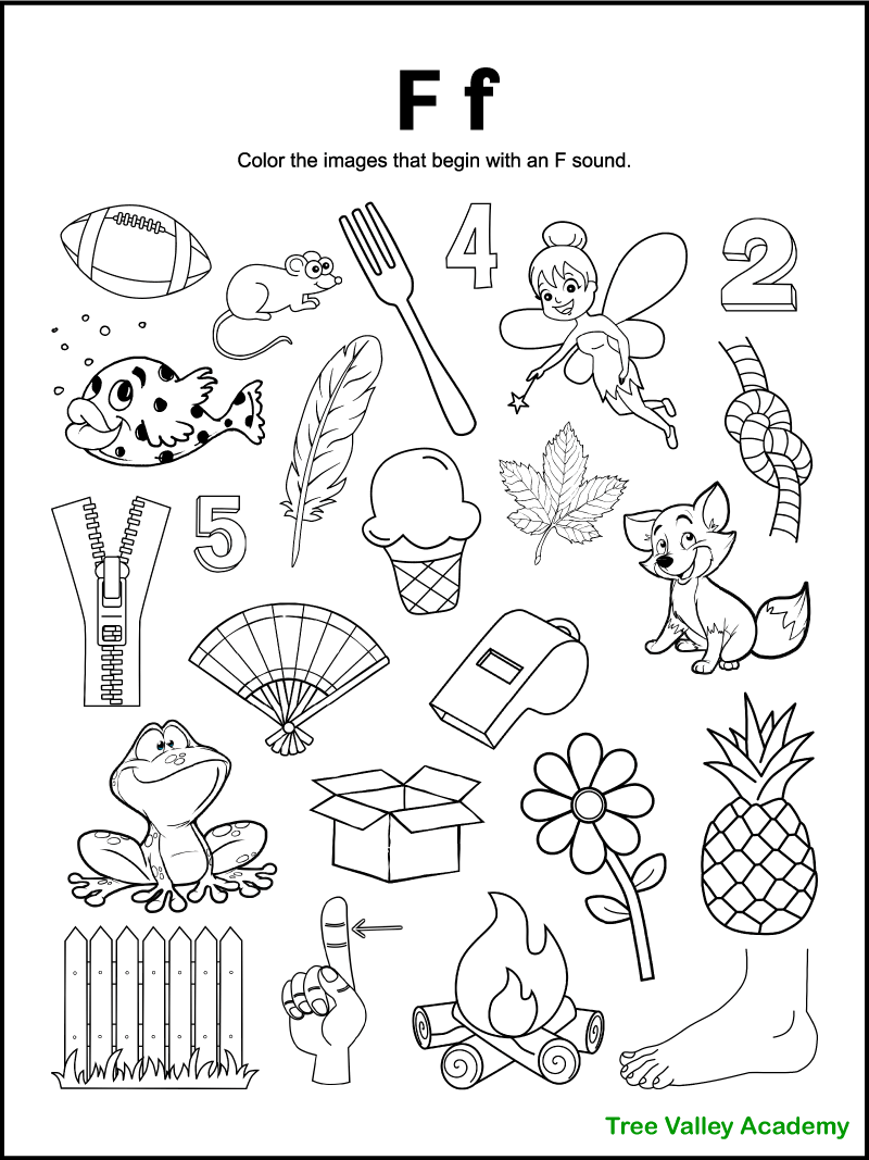 Free Printable Letter F Worksheets