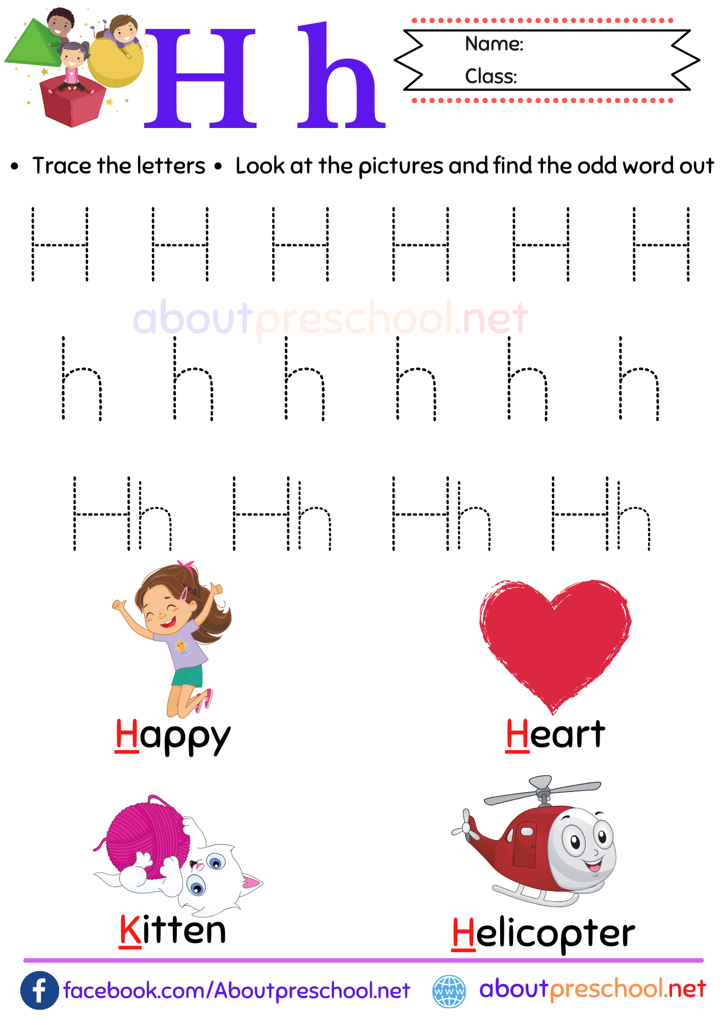 Letter H Archives About Preschool