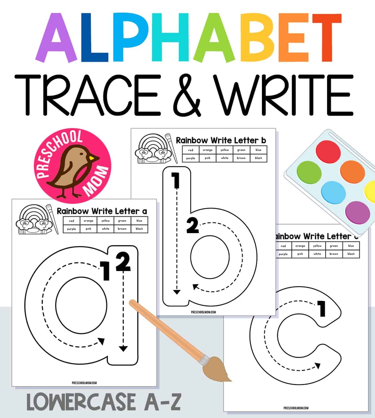 Letter Tracing Worksheets Preschool Mom