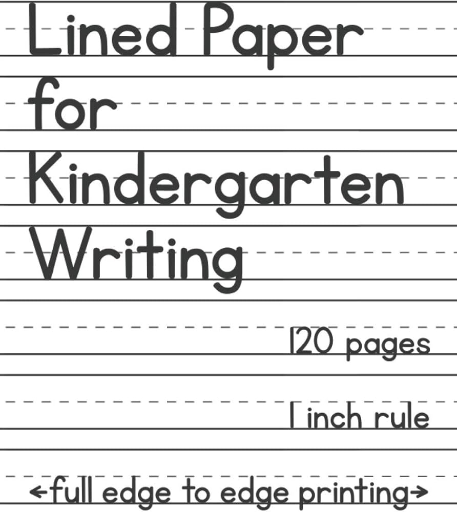 Lined Paper For Kindergarten Writing 120 Blank Handwriting Practice Pages Mason Drake 9781736088227 Amazon Books