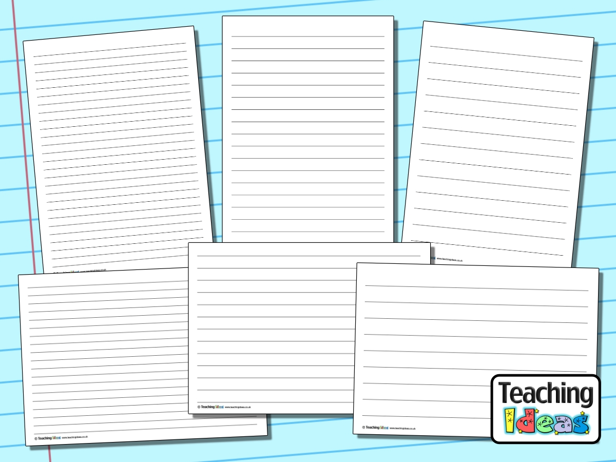 Lined Paper Templates Teaching Ideas Worksheets Library