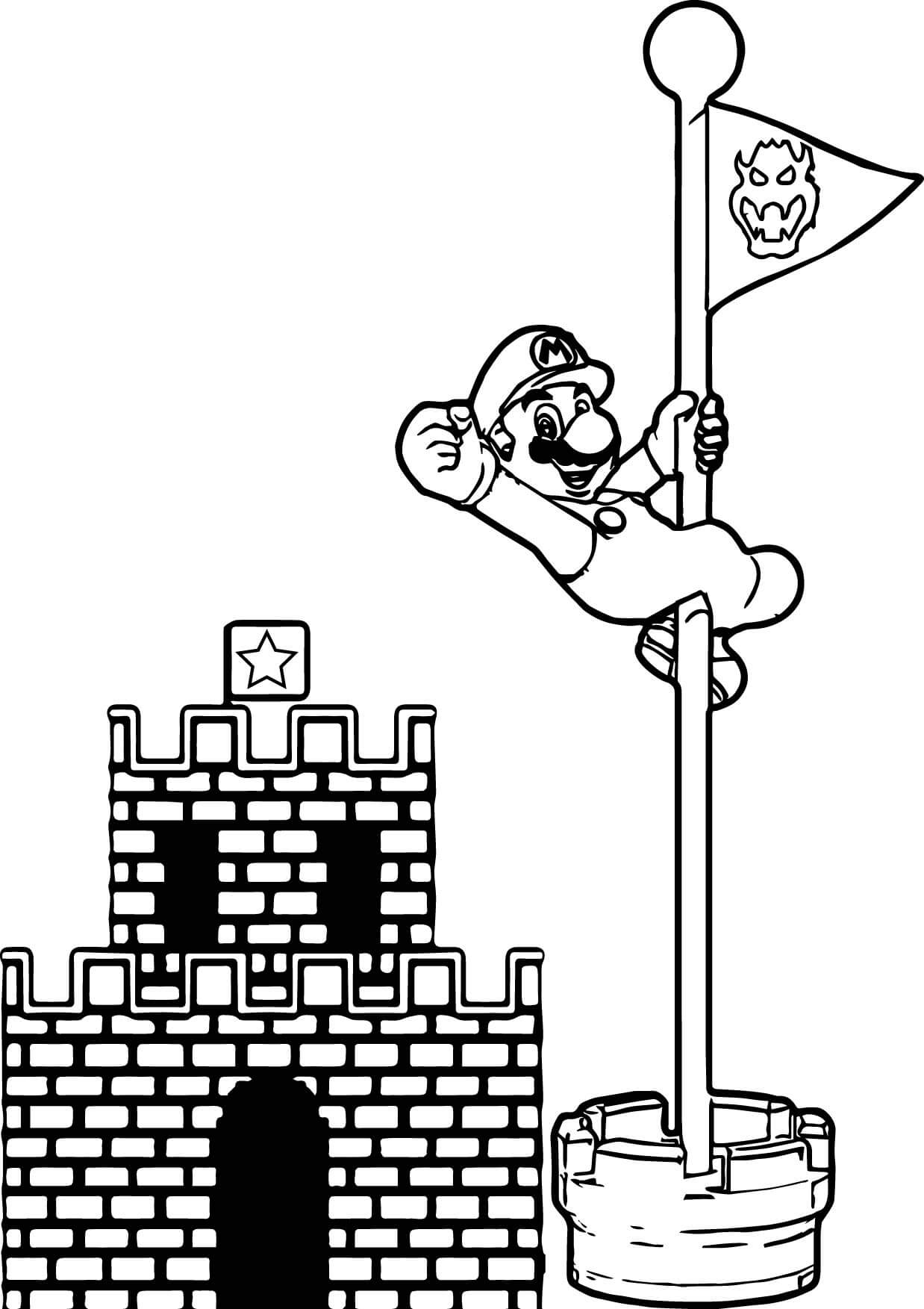 Mario Coloring Pages Printable Coloring Pages FREE