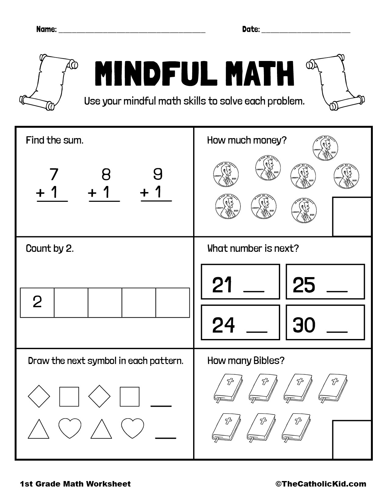 Printable 1st Grade Worksheets