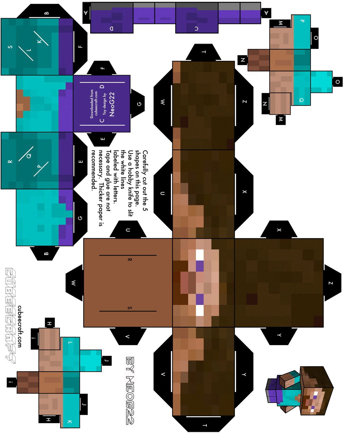 Printable Minecraft Papercraft