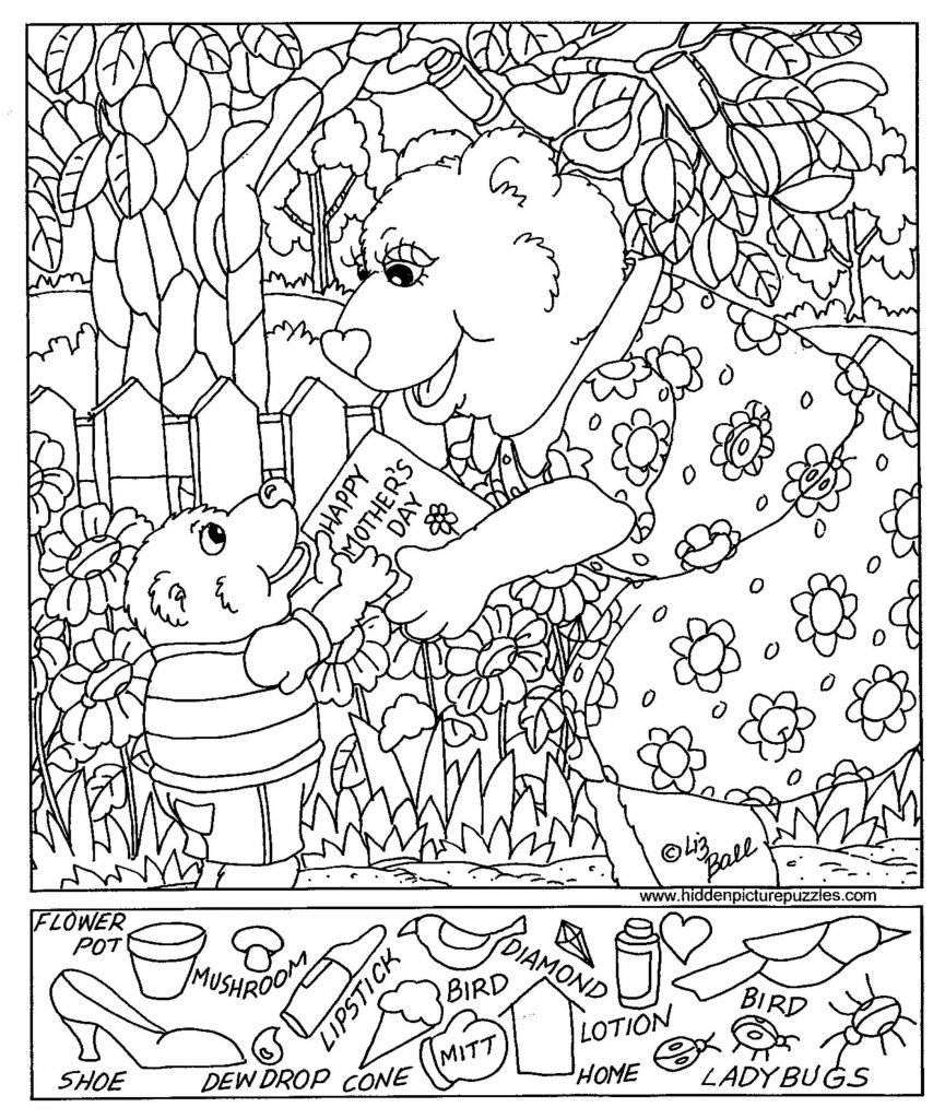Free Printable Hidden Picture Worksheets For Adults