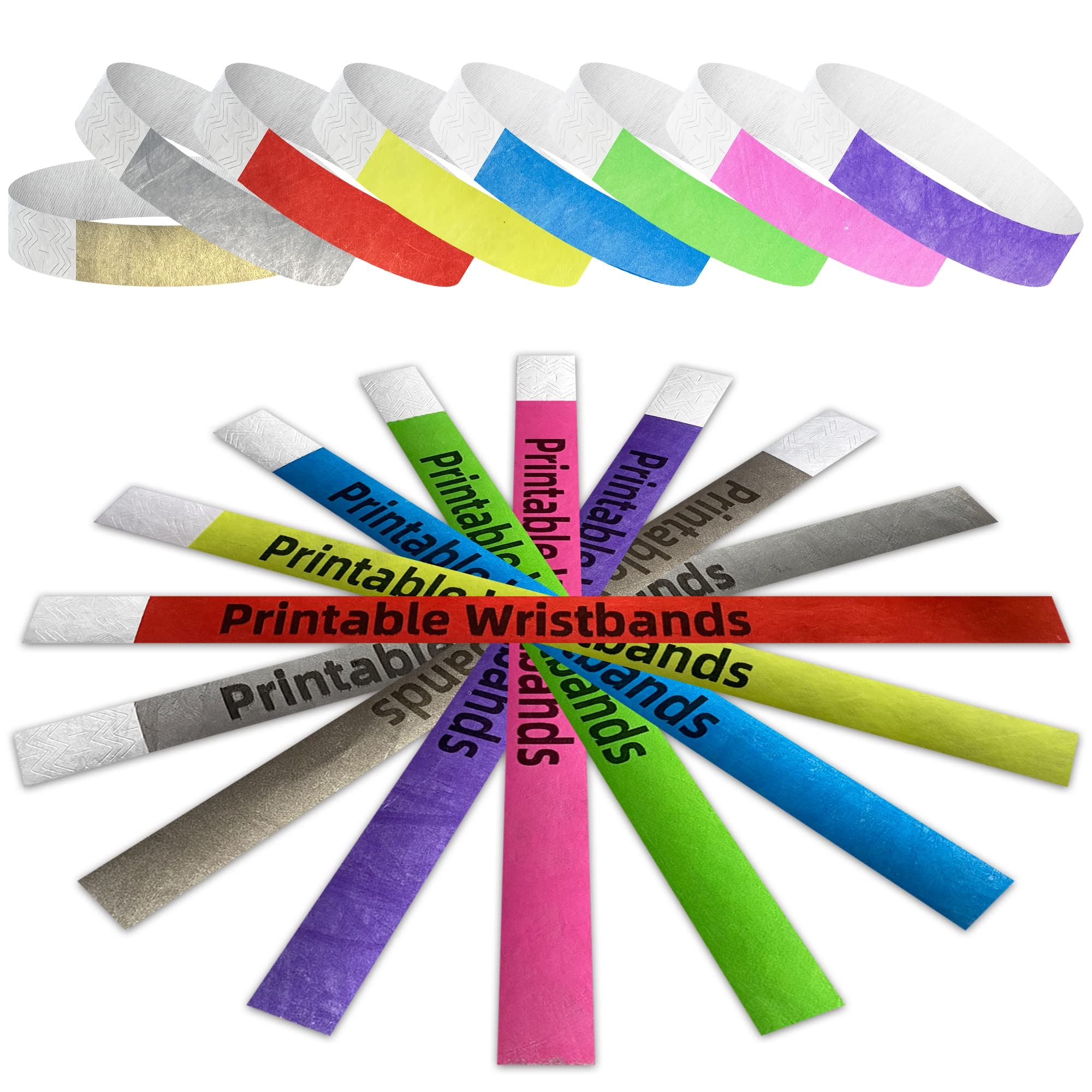 Mr Label 160K Tyvek Printable Paper Wristbands For Inkjet Printers Only Waterproof And Tear Resistant Ticket