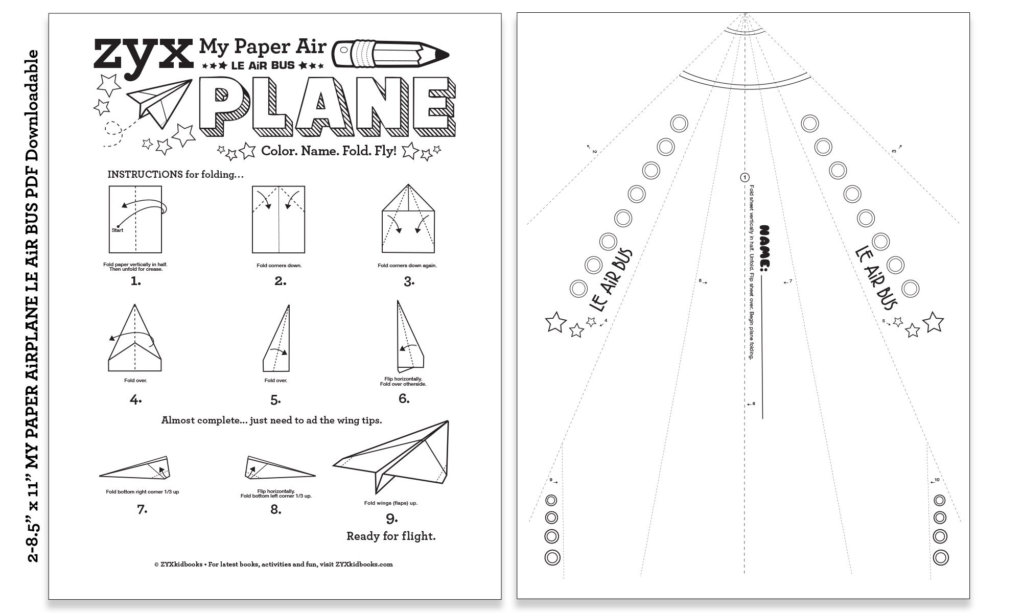 Printable Paper Aeroplane