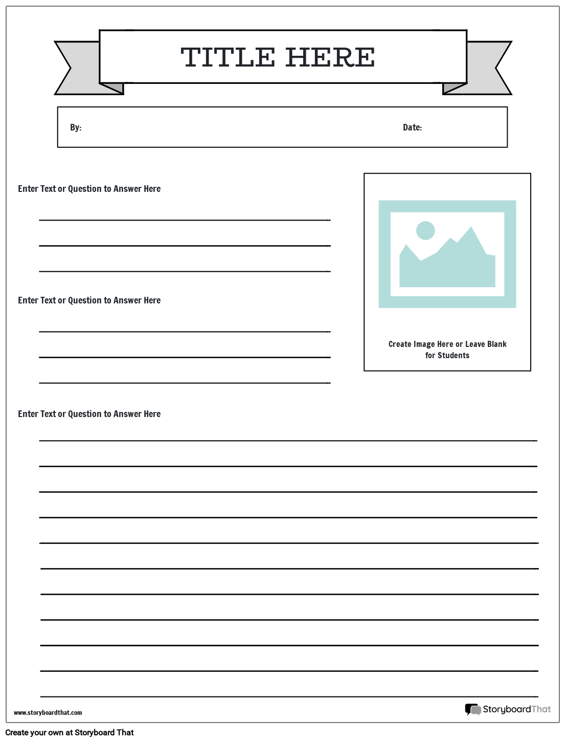Newspaper Project Worksheet Templates StoryboardThat
