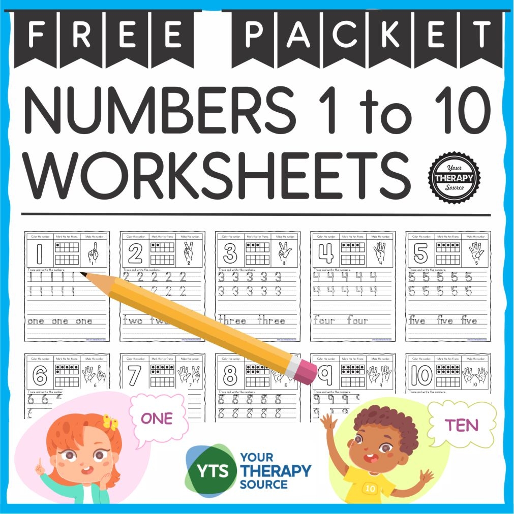 Free Printable Preschool Worksheets Tracing Numbers