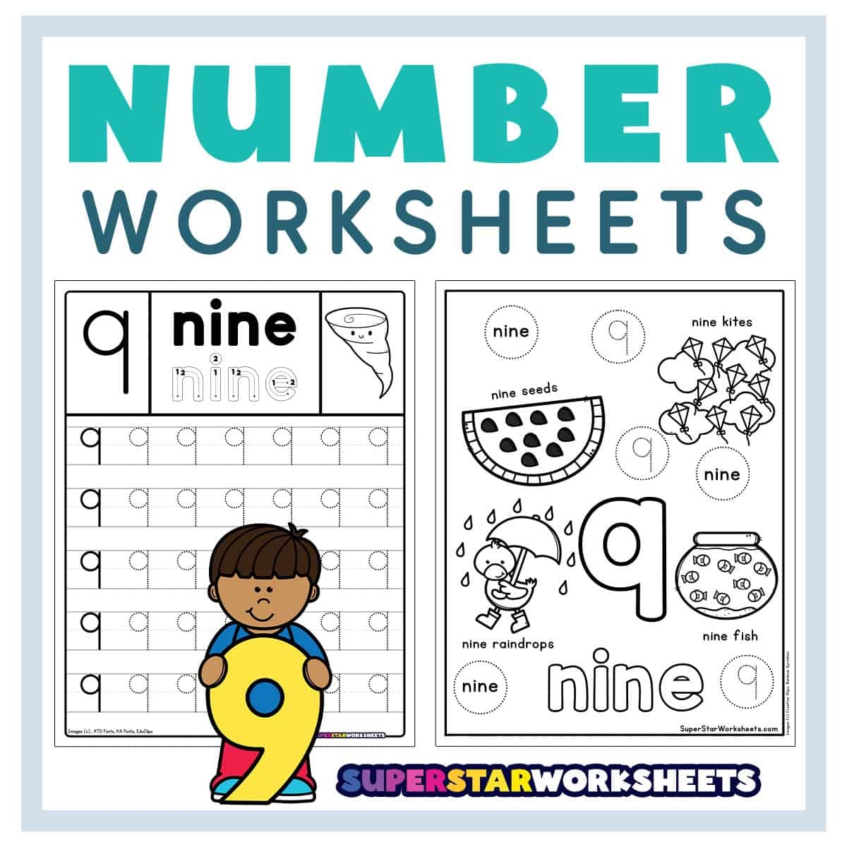 Free Printable Number Worksheets