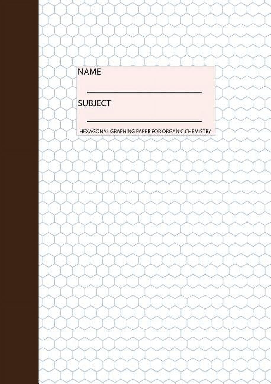 Organic Chemistry Notebook Hexagonal Graph Paper 100 Pages Paperback Walmart