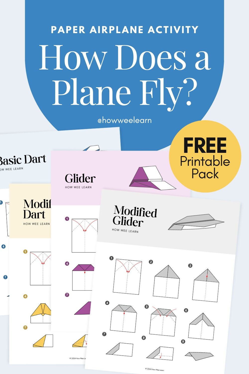 Printable Paper Airplane Instructions