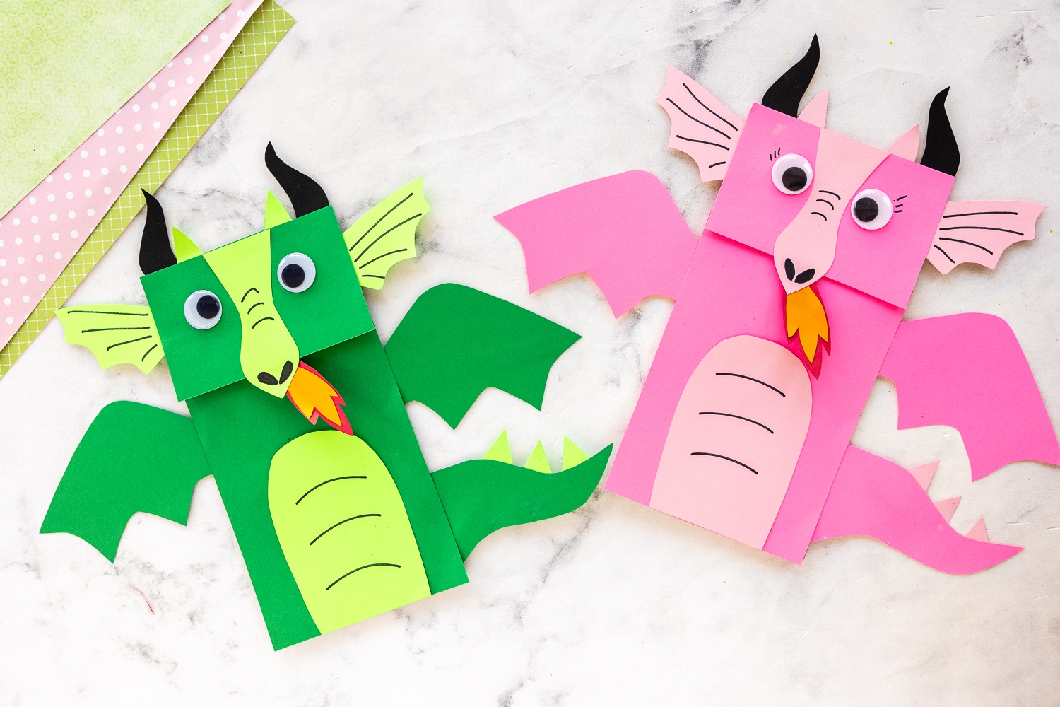 Paper Bag Dragon Craft Made To Be A Momma