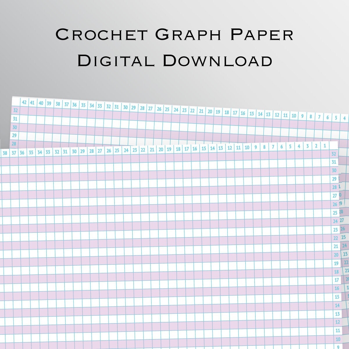 Papier Millim tr Num rot Pour Crochet Et Tricot Papier Millim tr Au Crochet Pour Motifs Papier Millim tr Bicolore Fournitures Cr atives Point De Croix Etsy France