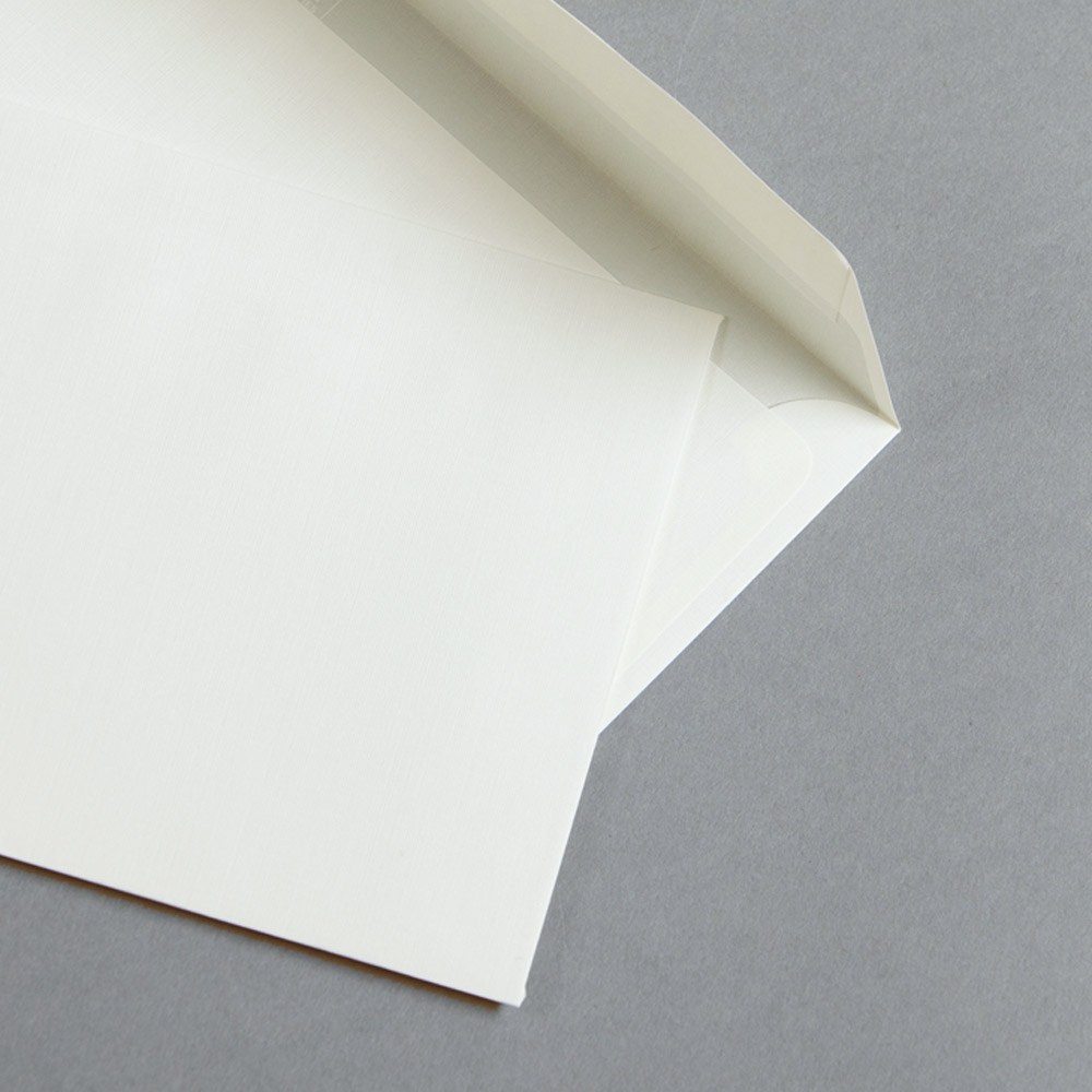 Papierdirekt Linen Paper Cream Envelopes DL Purchase Online